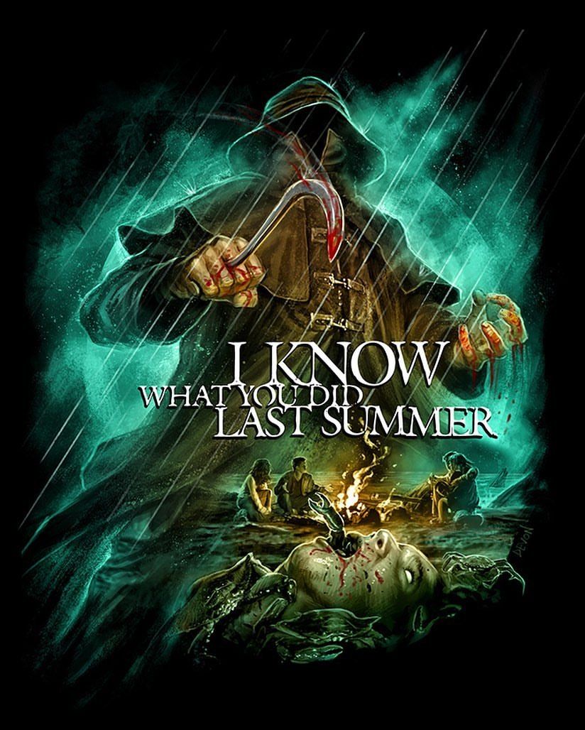 I Know What You Did Last Summer (1997). Art by Devon Whitehead. Horror photo, Horror posters, Horror movie icons
