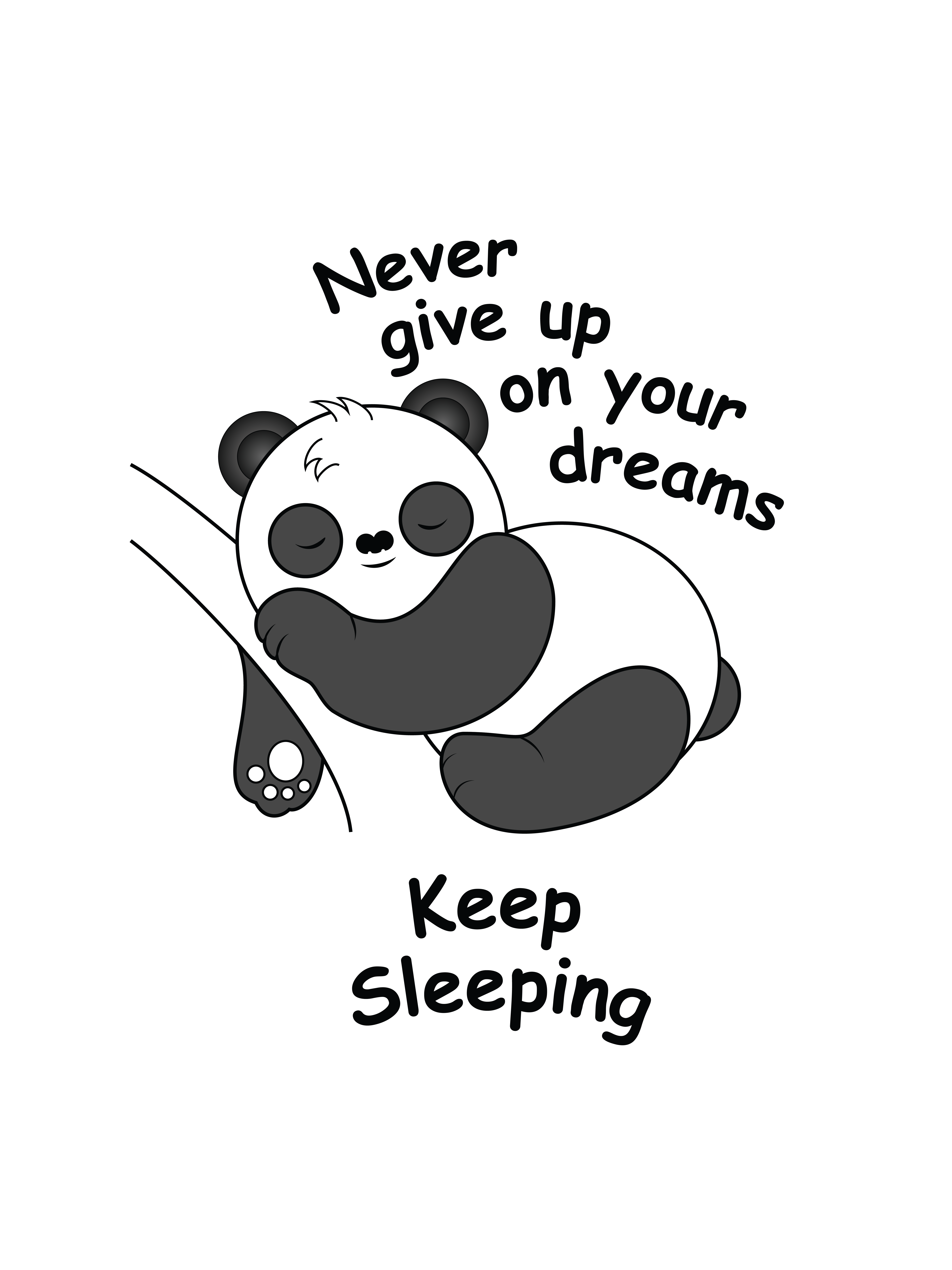Keep Sleeping Funny poster painting. Illustration quotes funny, Fun quotes funny, Funny quotes