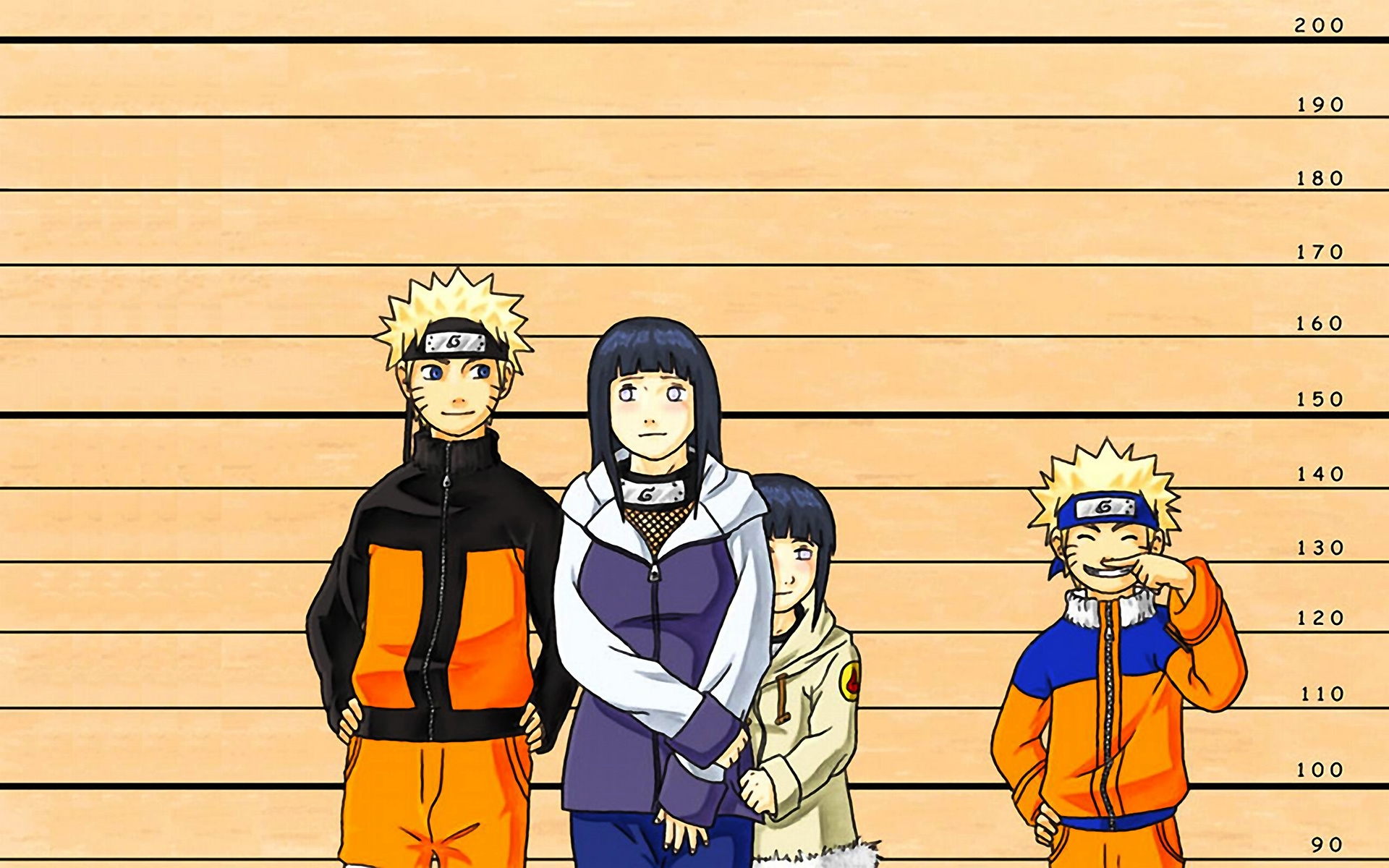 Wallpaper, illustration, children, cartoon, comics, growth, naruto, hinata, adults 1920x1200