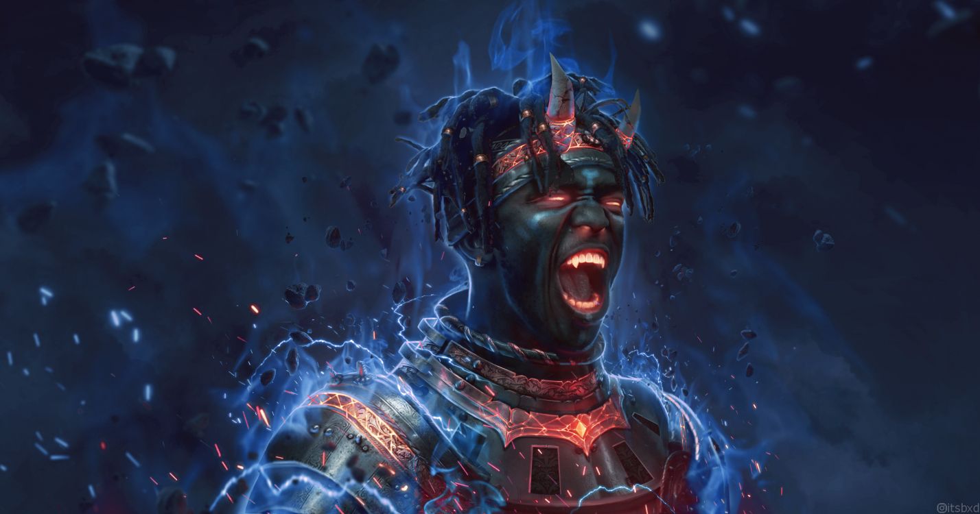 Wallpaper Ksi Digital Art, Digital Art, Art, Work of Art, Gas, Background Free Image