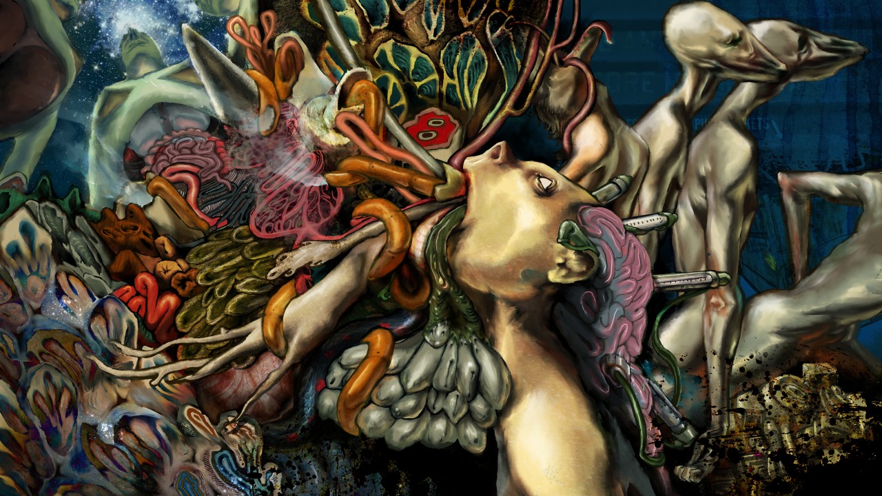 Scary Spooky Halloween Horror 4K HD Trippy Wallpaper