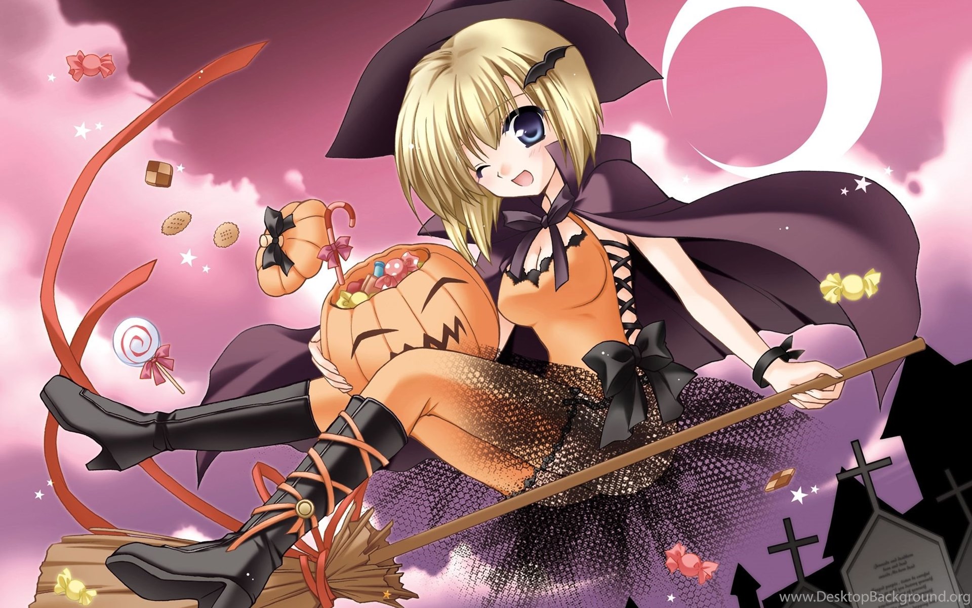 Anime Halloween HD Wallpaper And Background Desktop Background