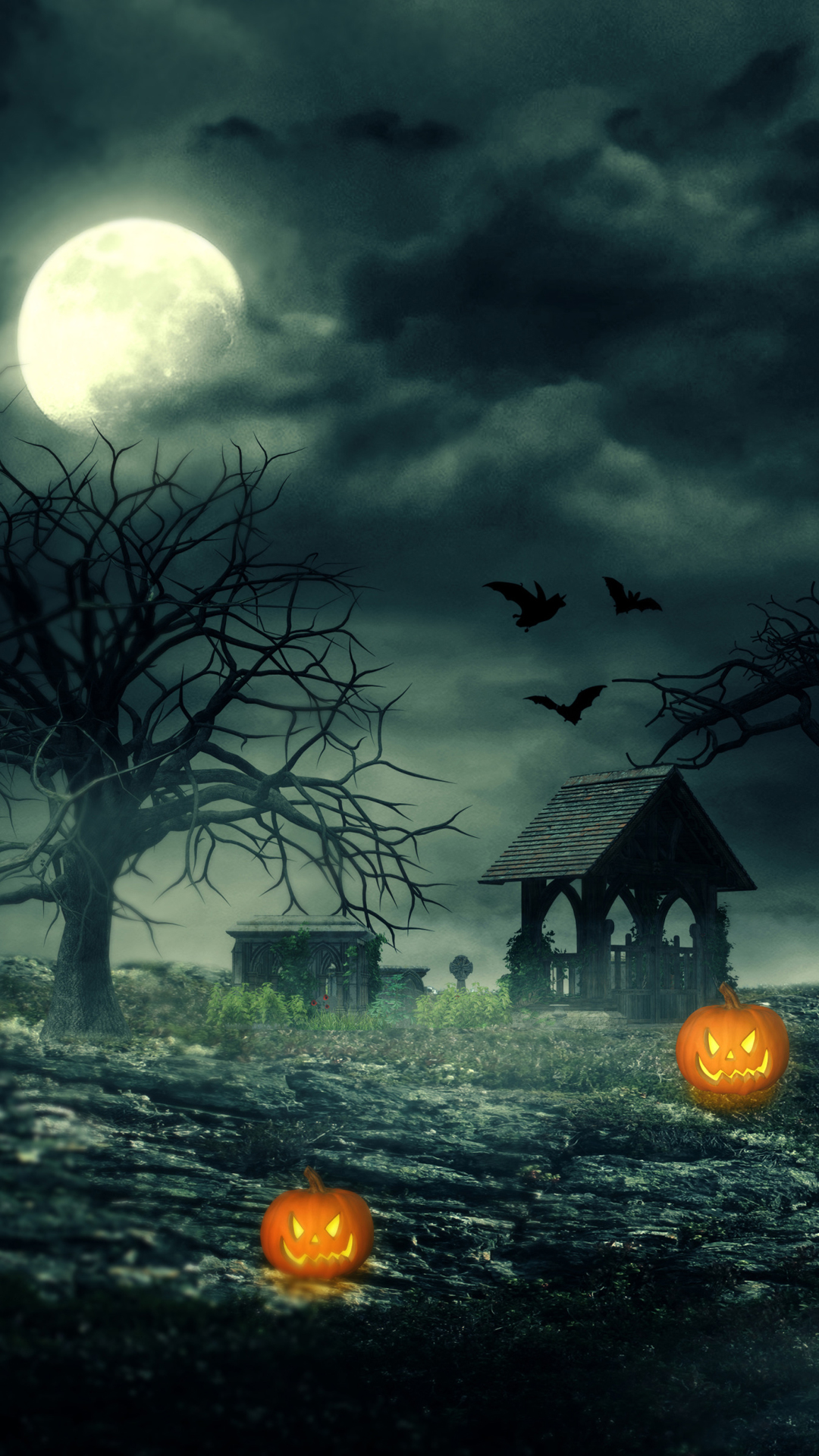 Haunted Halloween Wallpaper HD Wallpaper