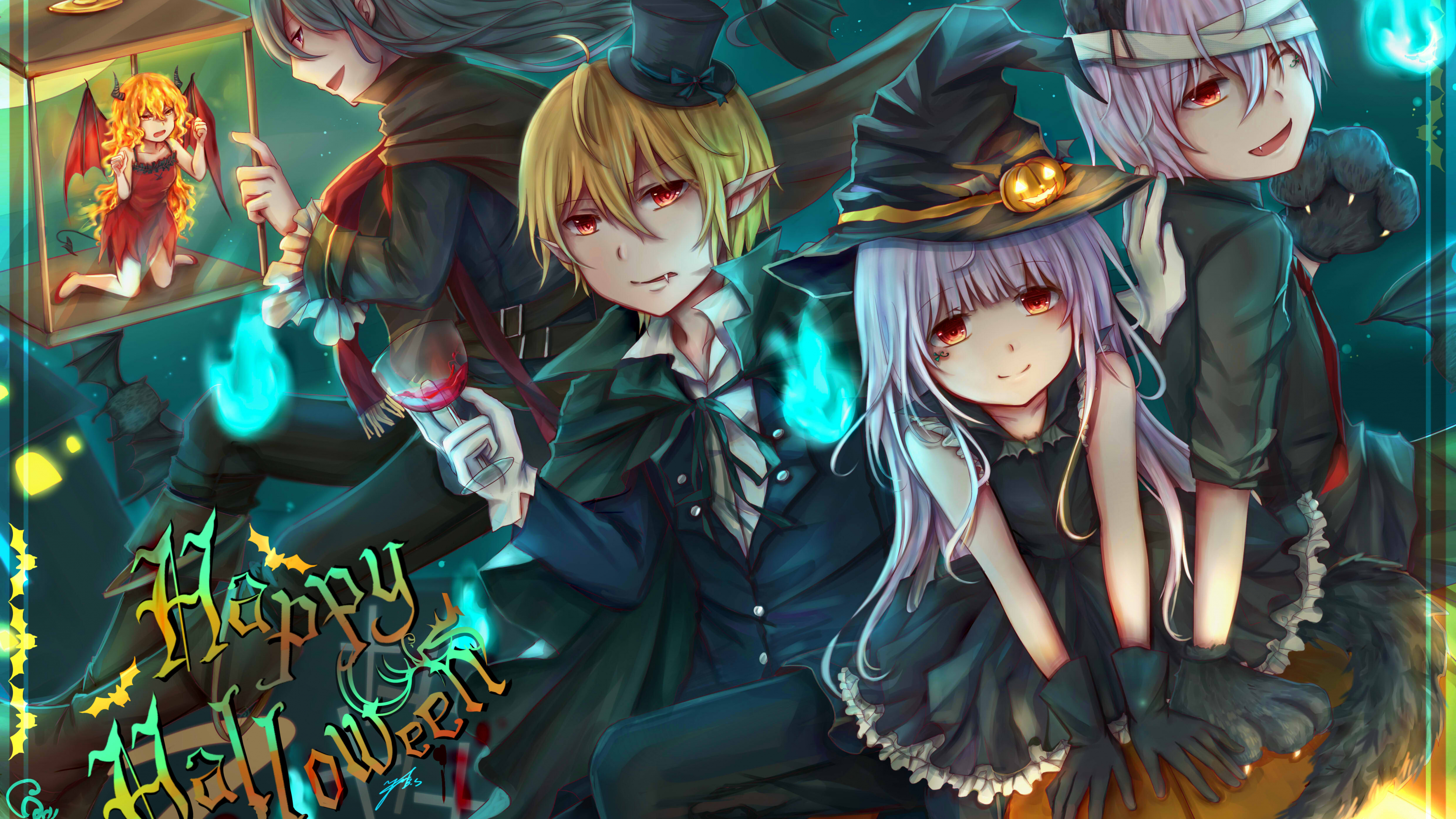 Desktop Halloween Anime Wallpapers - Wallpaper Cave