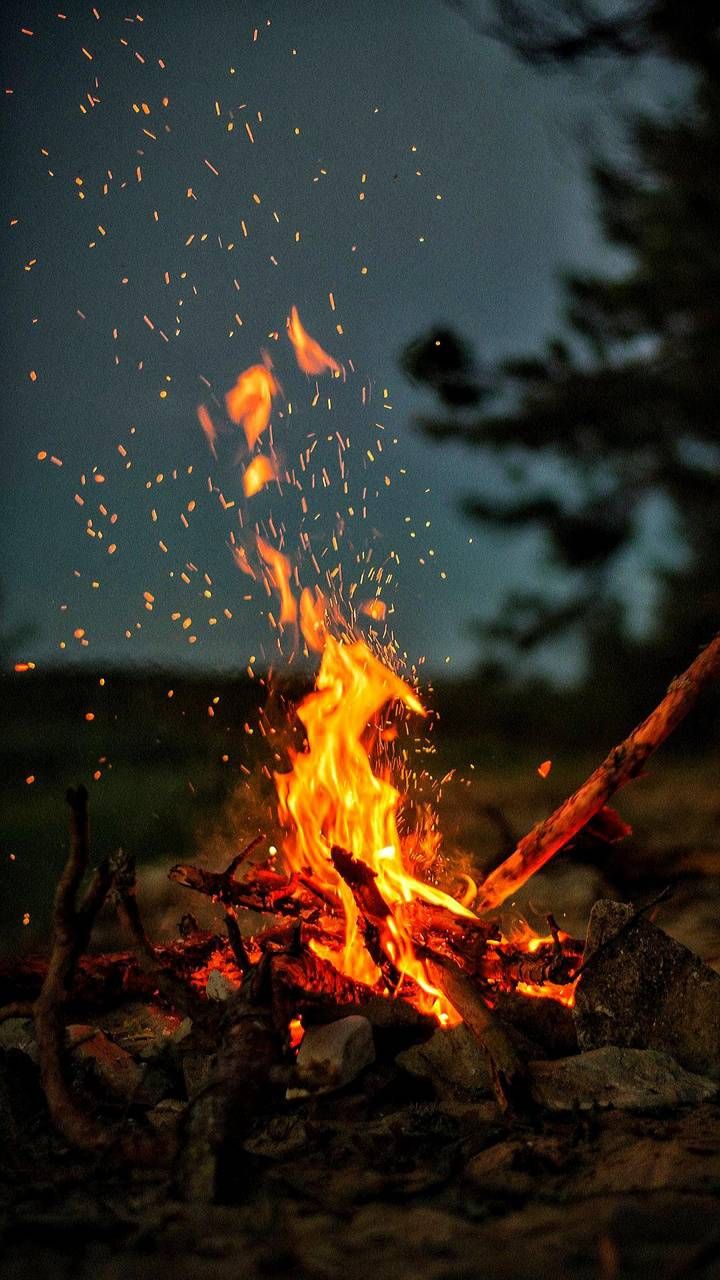 HD FIRE AT NIGHT. Camping wallpaper, Fire photography, Nature photography