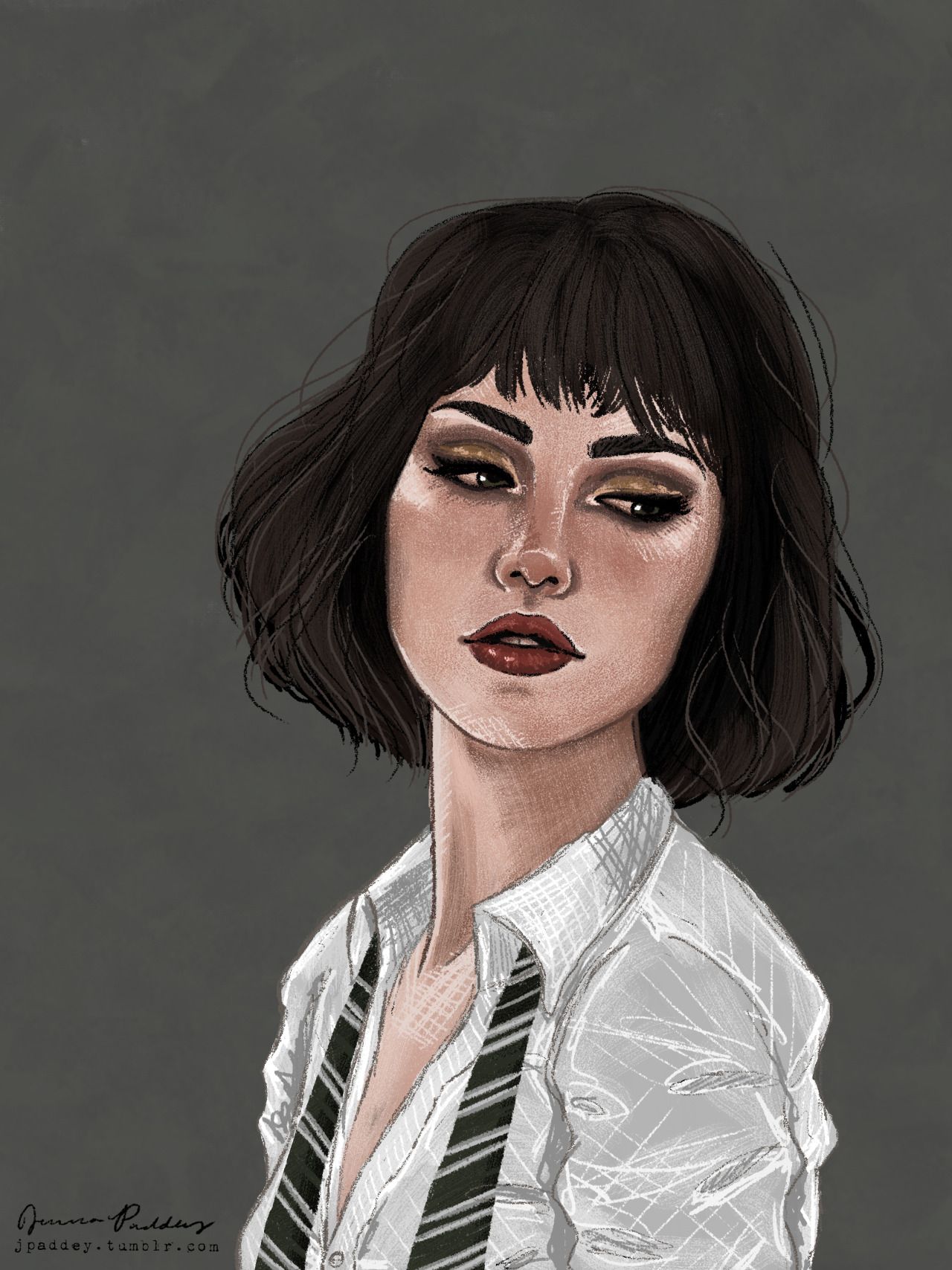 Harry Potter Pansy Parkinson fan art by Jenna Paddey {jpaddey.tumblr.com}. Harry potter fan art, Harry potter pansy parkinson, Harry potter drawings