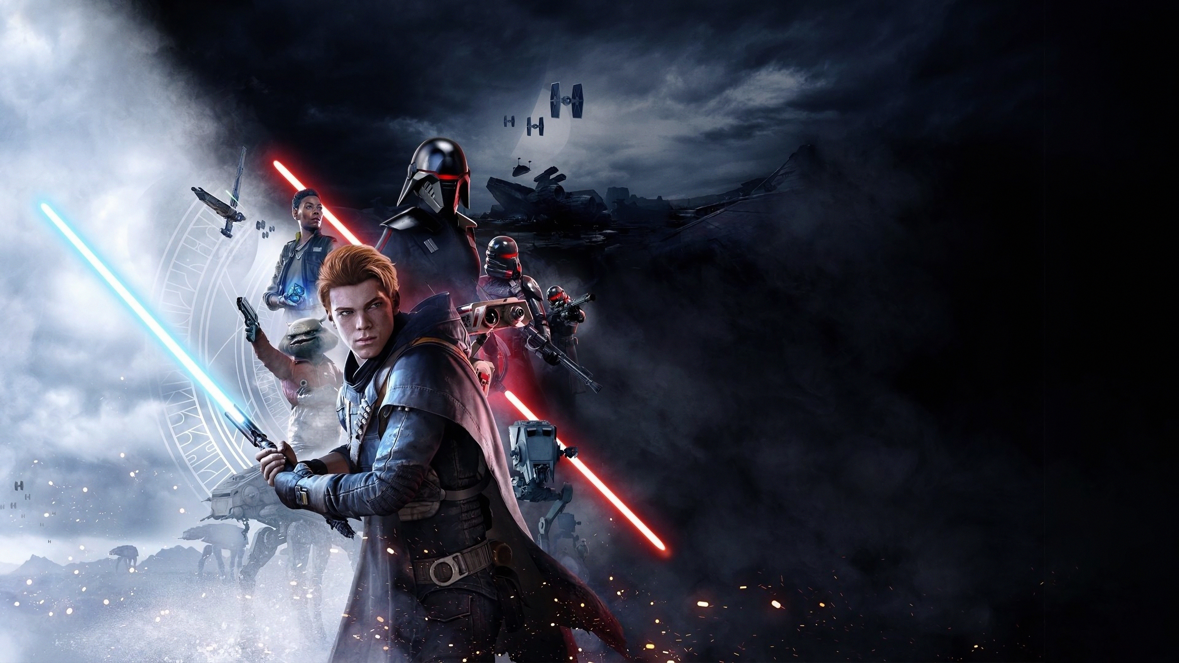 Star Wars Jedi Fallen Order Cal Kestis Characters 4K Wallpaper