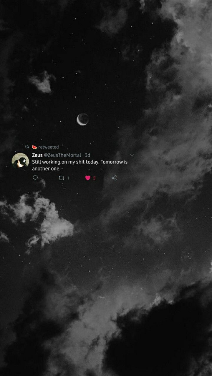 Aesthetic Tweet. Black wallpaper iphone dark, Cute black wallpaper, Dark phone wallpaper