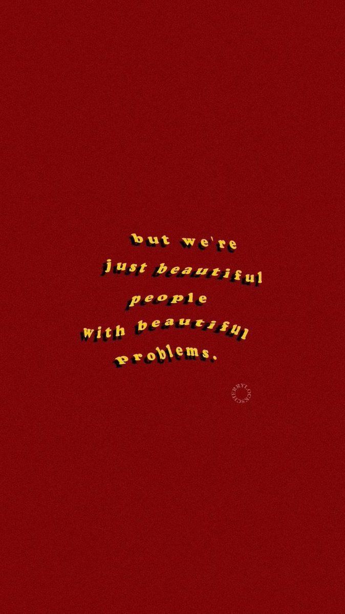 cedrick on Twitter. Wallpaper quotes, Red aesthetic, Red wallpaper