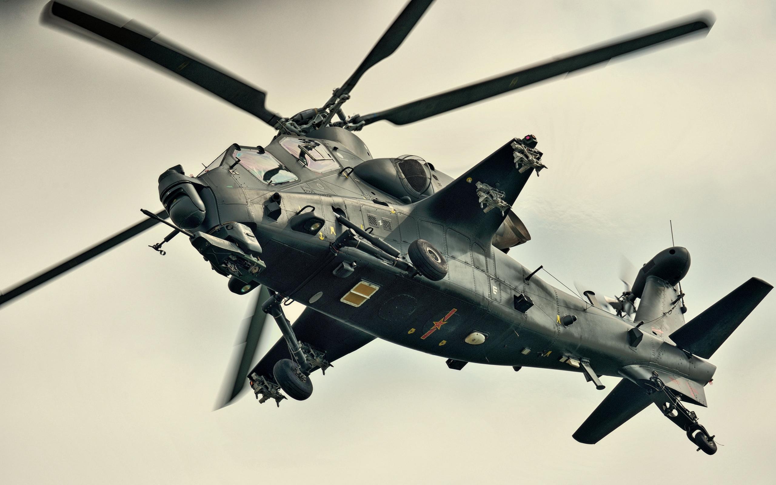 Caic Wz 10 Attack Helicopter China 2012 Military Featured Wallpaper 2560x1600, Wallpaper13.com