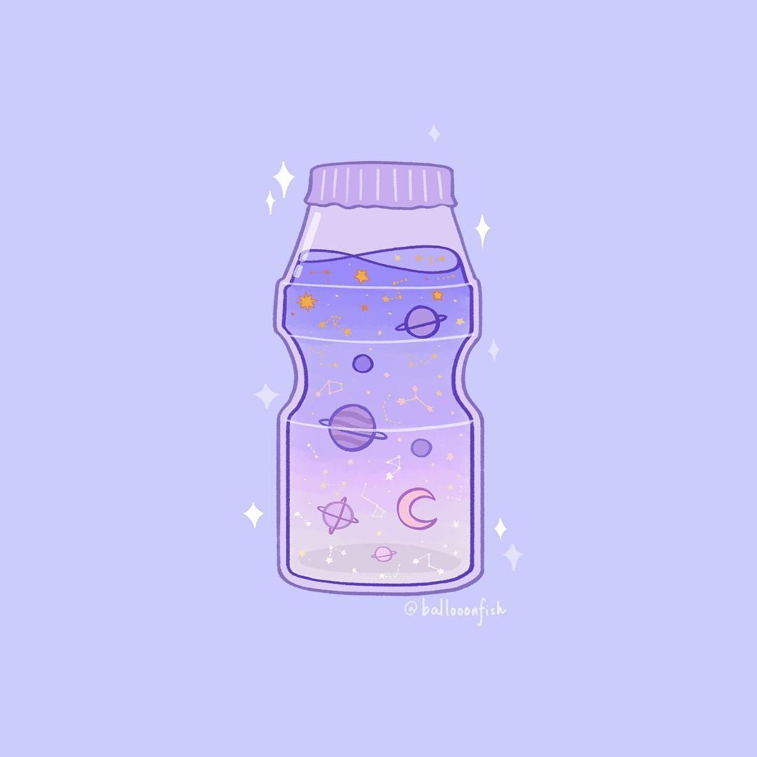 Aesthetic space yoghurt. Aesthetic space, Balloon fish, Art wallpaper