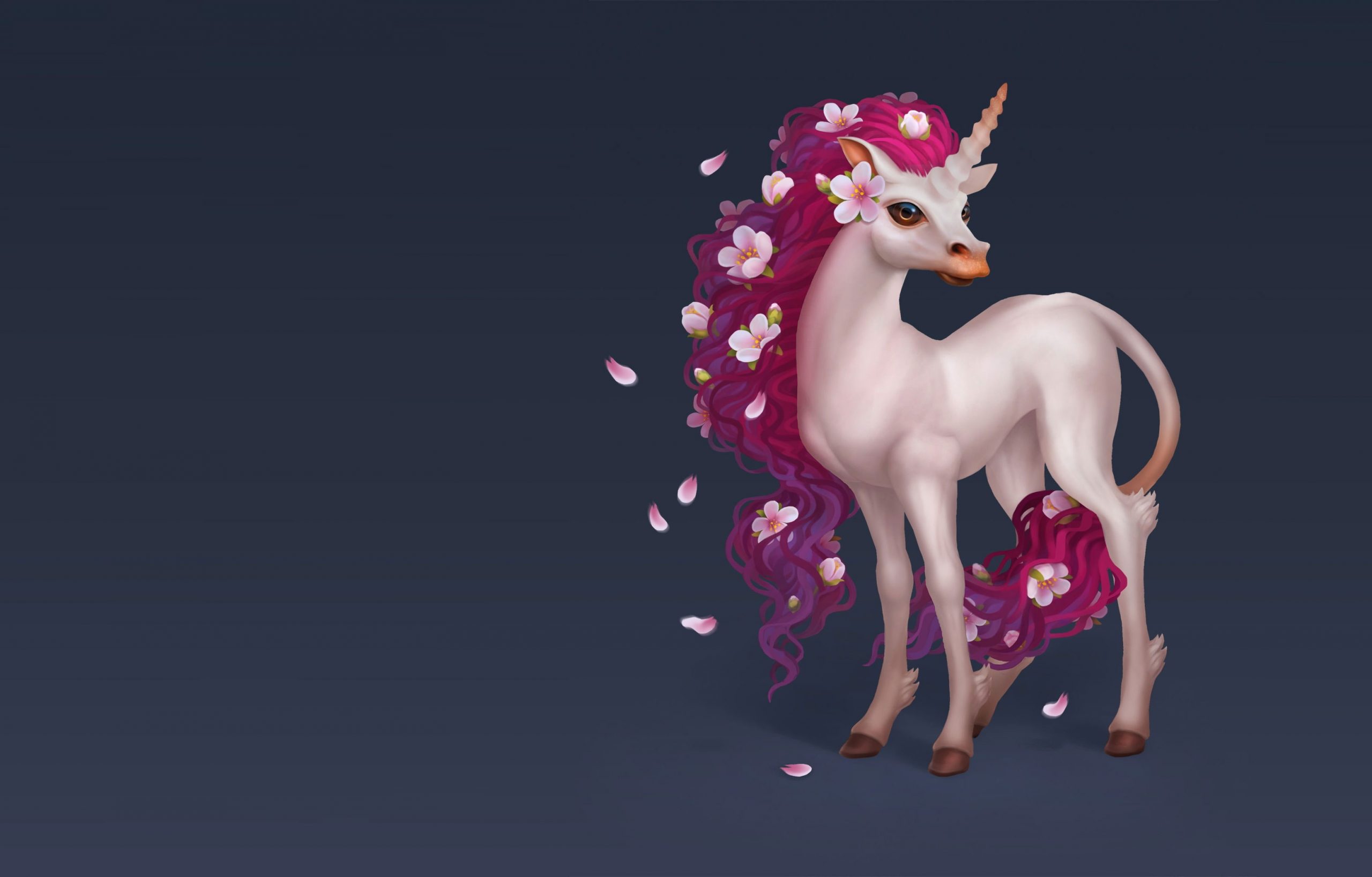 Wallpaper Flowers, Spring, Art, Unicorn, Children's, Animal • Wallpaper For You HD Wallpaper For Desktop & Mobile