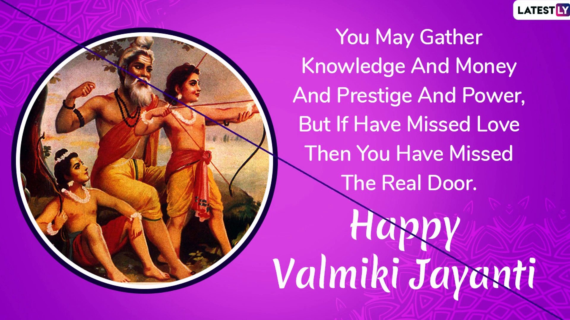 Valmiki Jayanti 2019 Greetings: WhatsApp Messages, SMS, Quotes and Image to Wish on Pargat Diwas