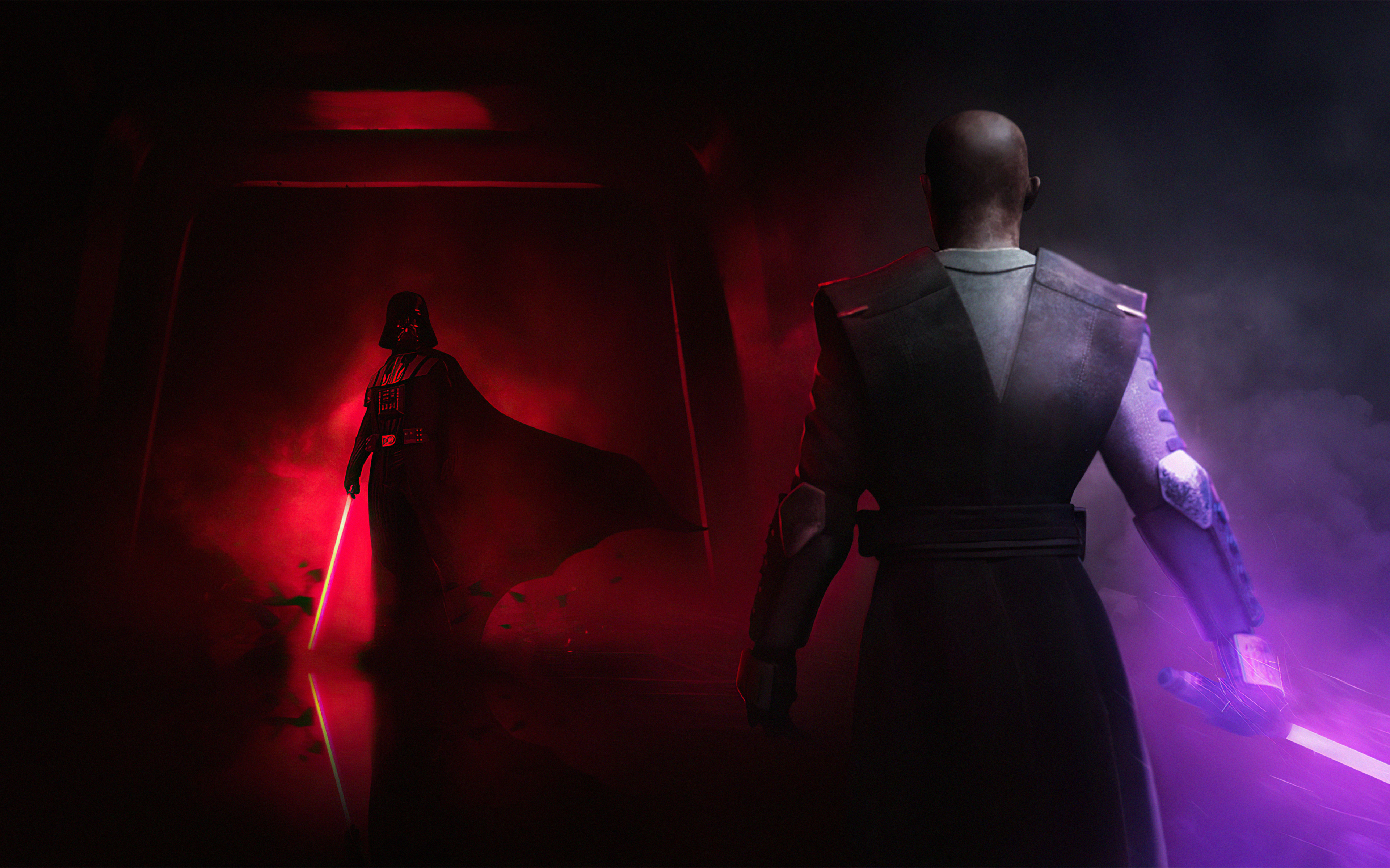 Darth Vader Vs Mace Windu 4k HD 4k Wallpaper, Image, Background, Photo and Picture