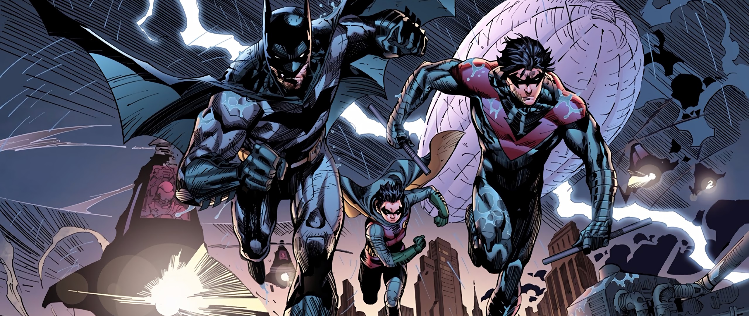 Batman Nightwing Robin 4K Wallpaper