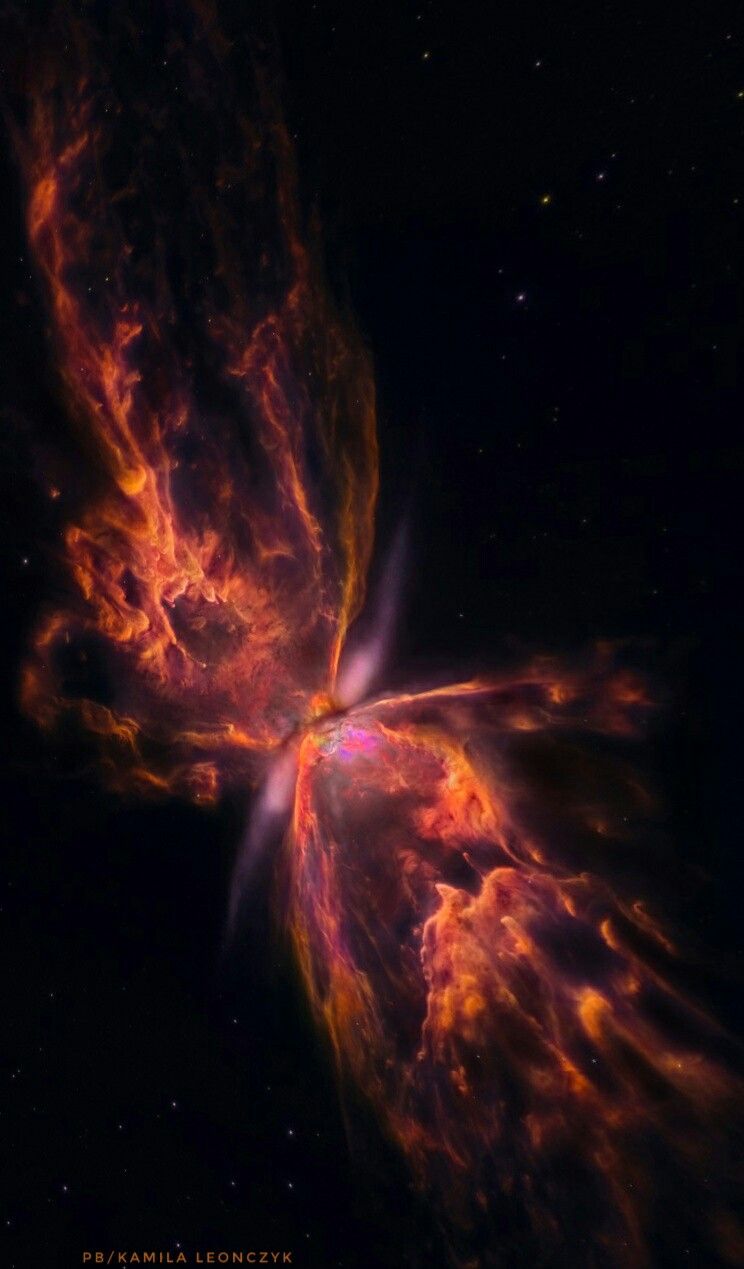 The Butterfly Nebula from Hubble Image Credit: NASA, ESA, Hubble, HLA; Reprocessing & Copyright: Jesús M.Vargas & Marit. Nebula, Nebula wallpaper, Hubble image