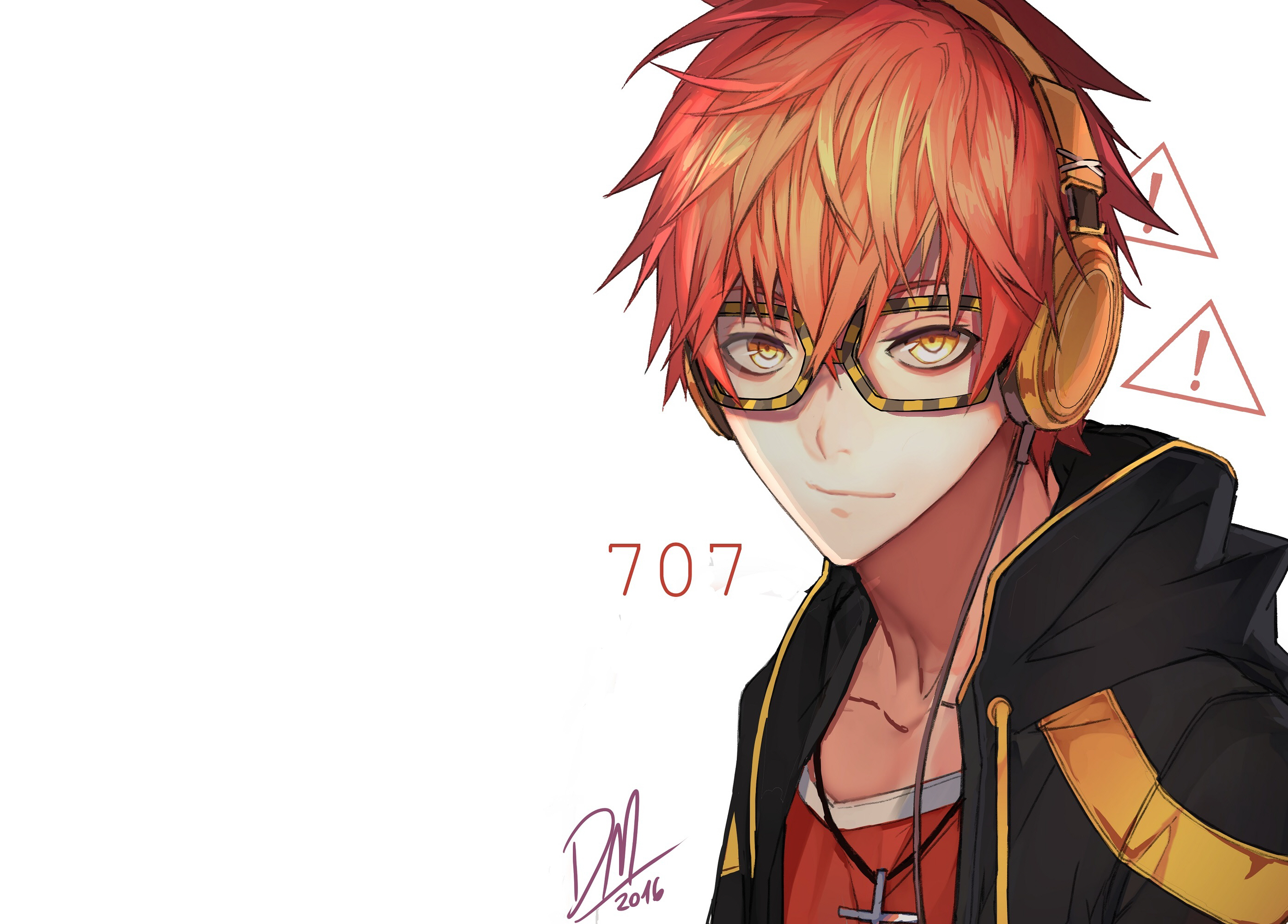 Red Hair Glasses Anime Guy