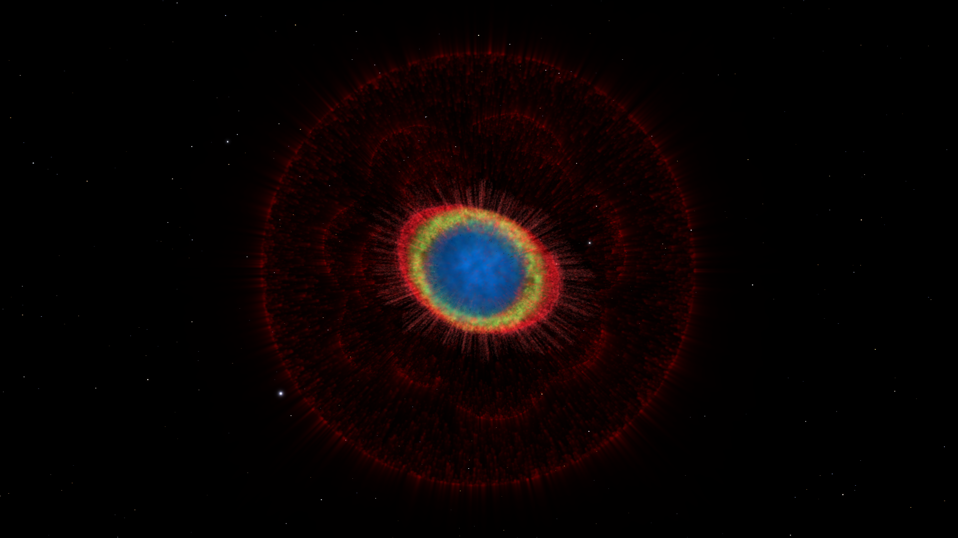 Hyperwall: The Colorful Structure of the Ring Nebula