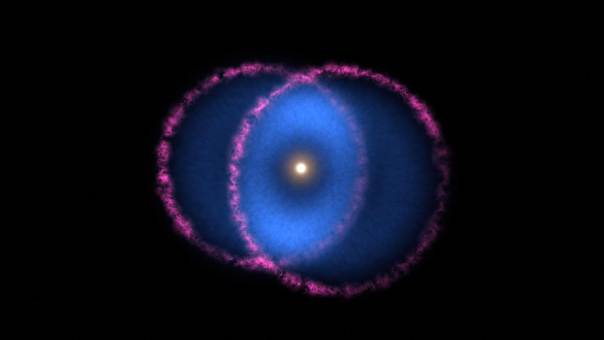 Geometry of the Blue Ring Nebula (Animation)