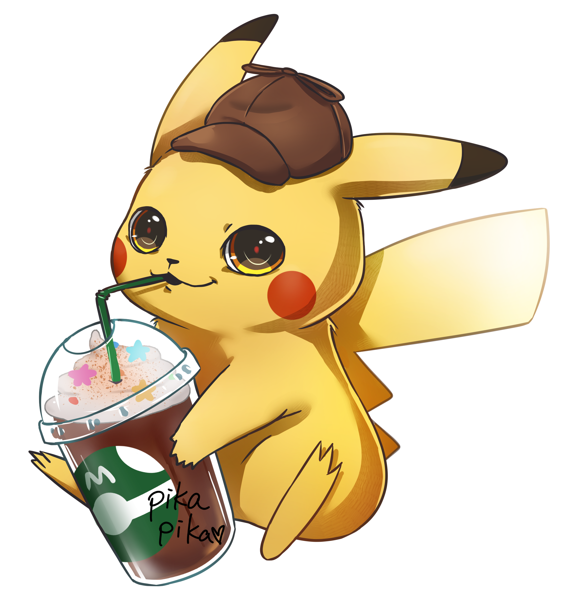 Pikachu Starbucks Wallpaper