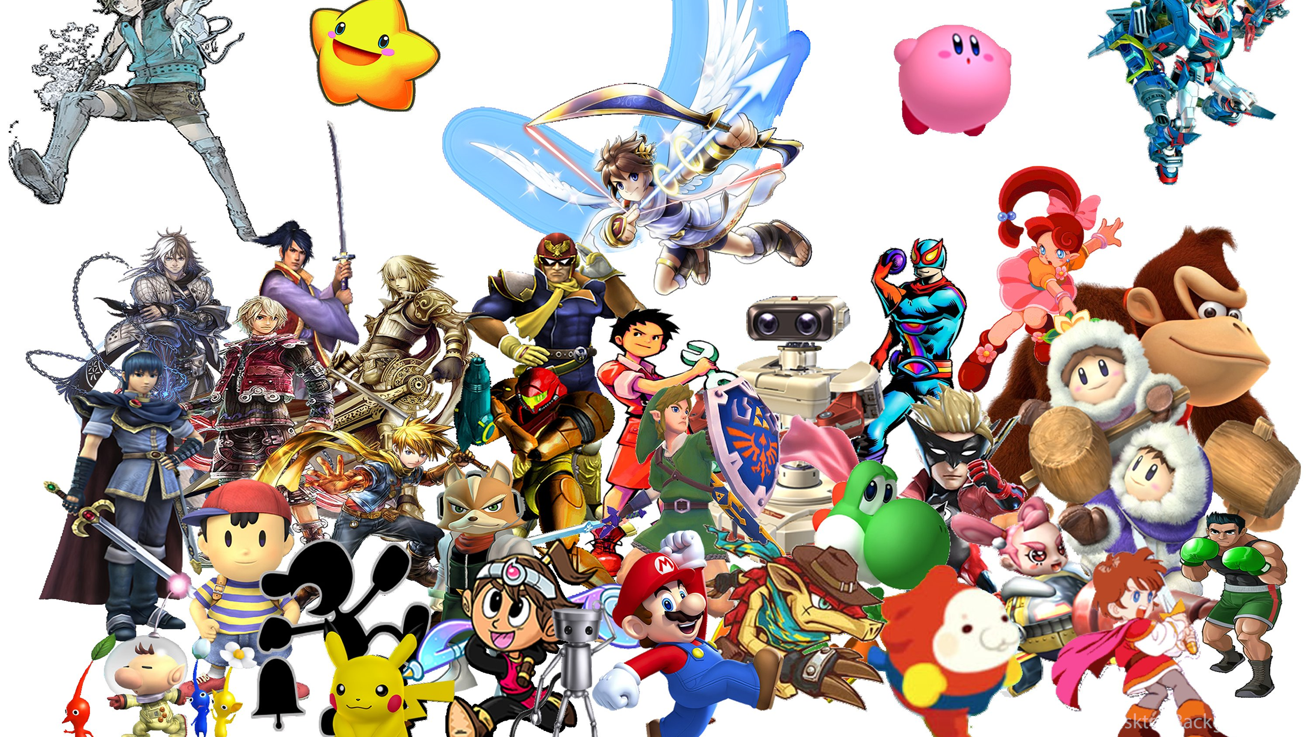 Super Smash Bros. Universe Character Wallpaper By NintendoFanDj On. Desktop Background