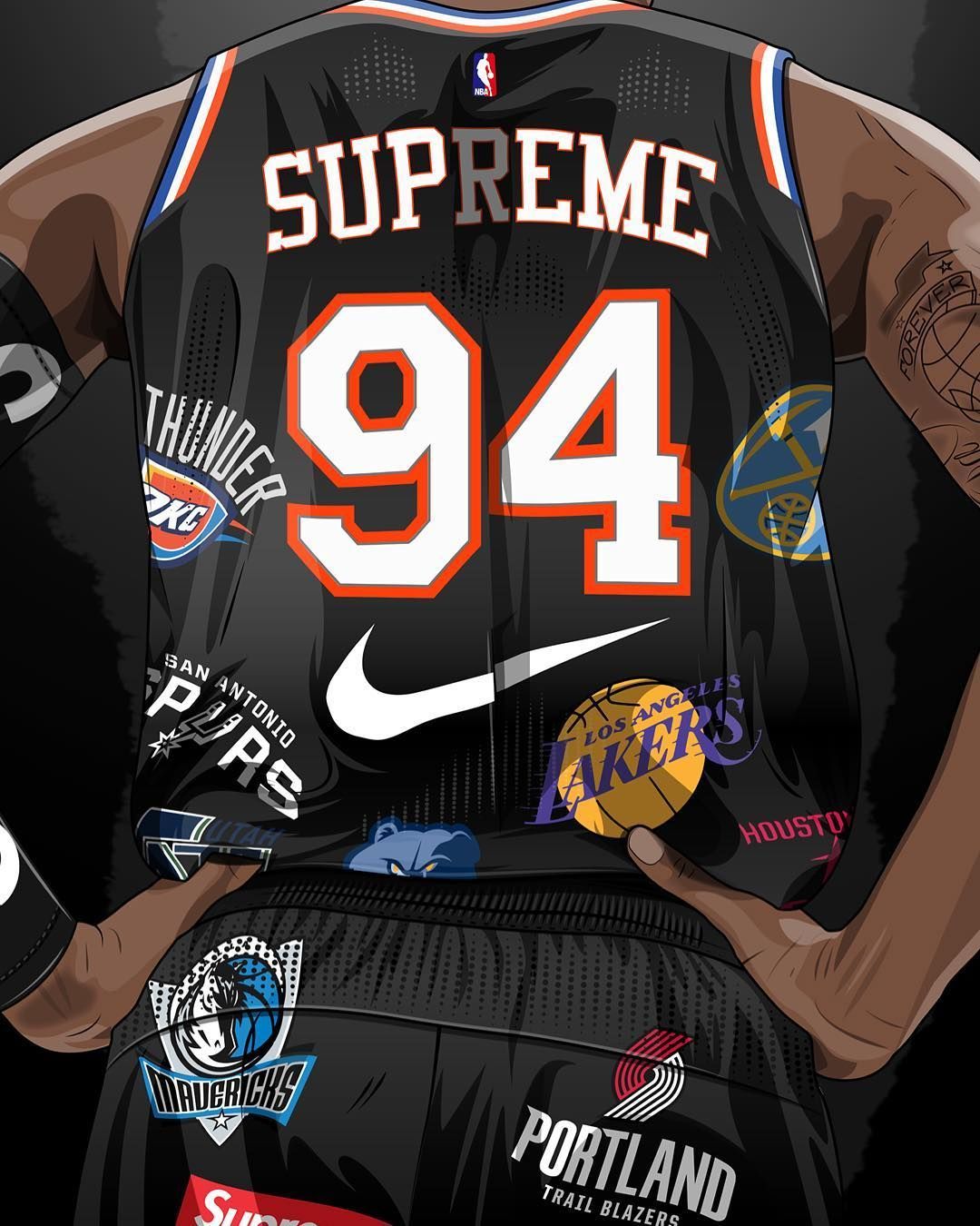 Supreme Basketball Wallpaper