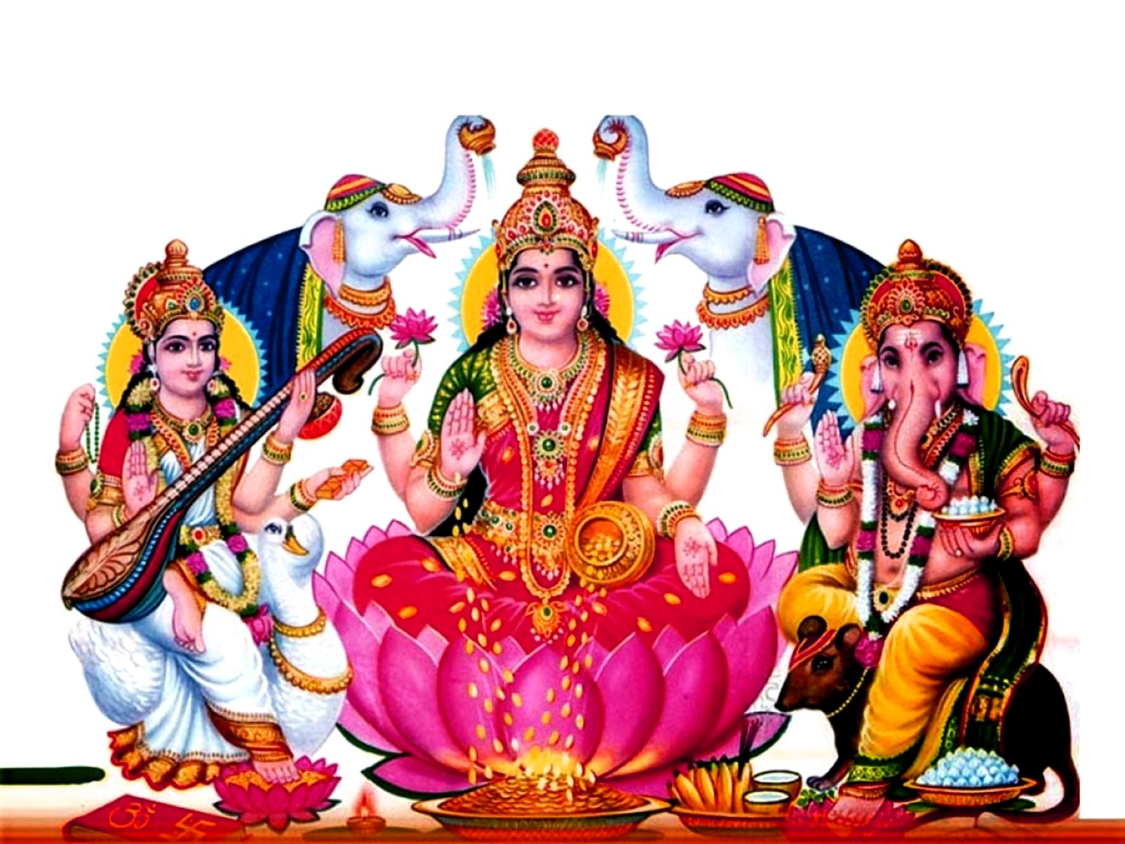Laxmi Puja Deepavali 2015 HD Wallpaper