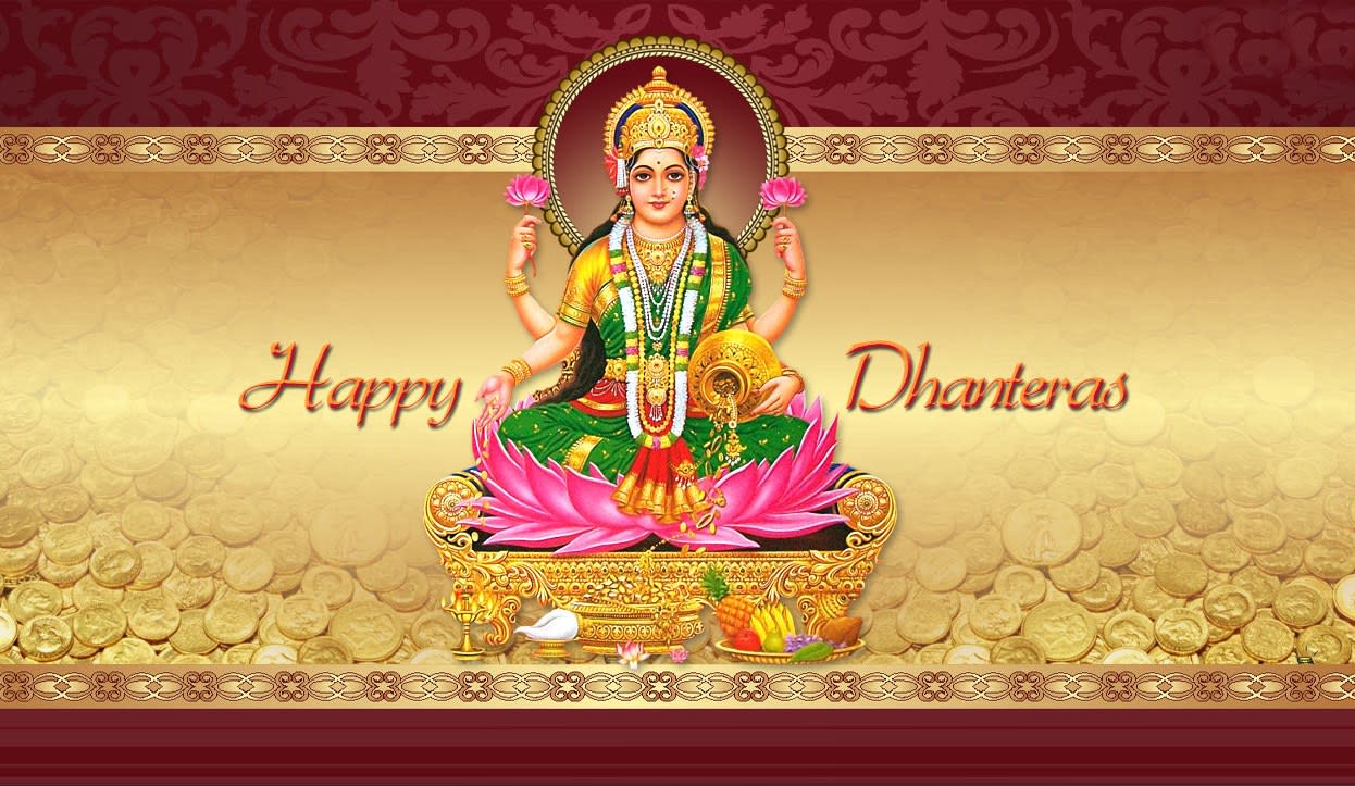 Dhanteras Maa Laxmi Puja Hd Wallpaper