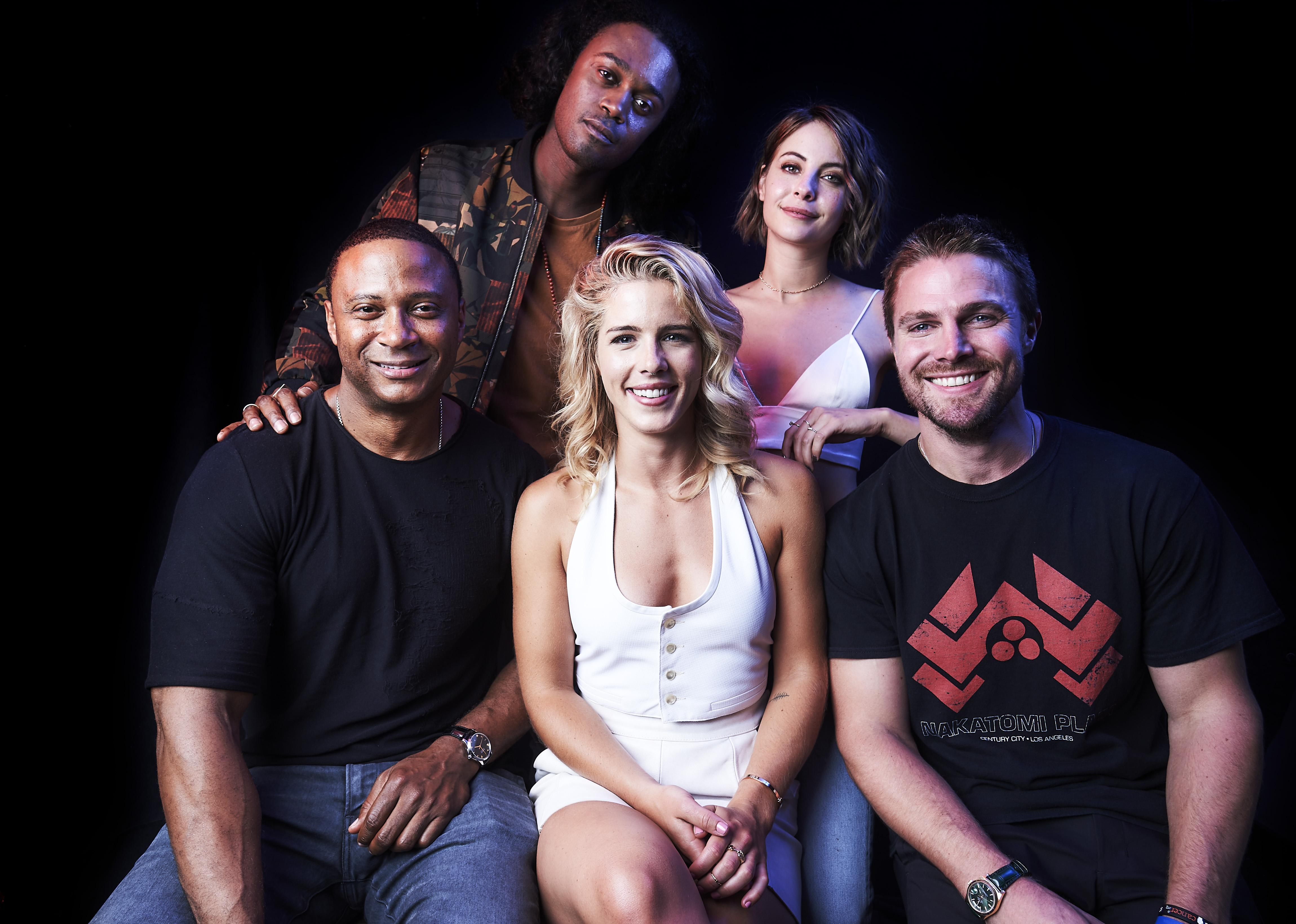 Arrow Cast in Comic Con 2017 4K Wallpaper