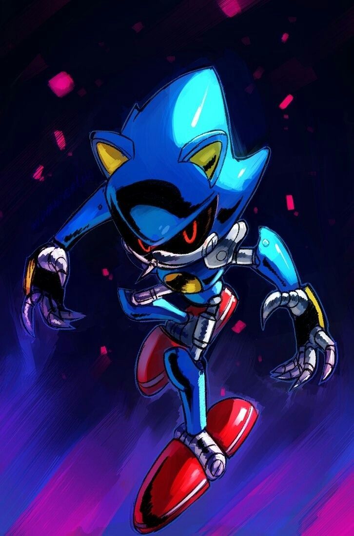 Pin On Sonic And Friends regarding The Awesome Metal Sonic Wallpaper. Hedgehog art, Sonic art, Sonic