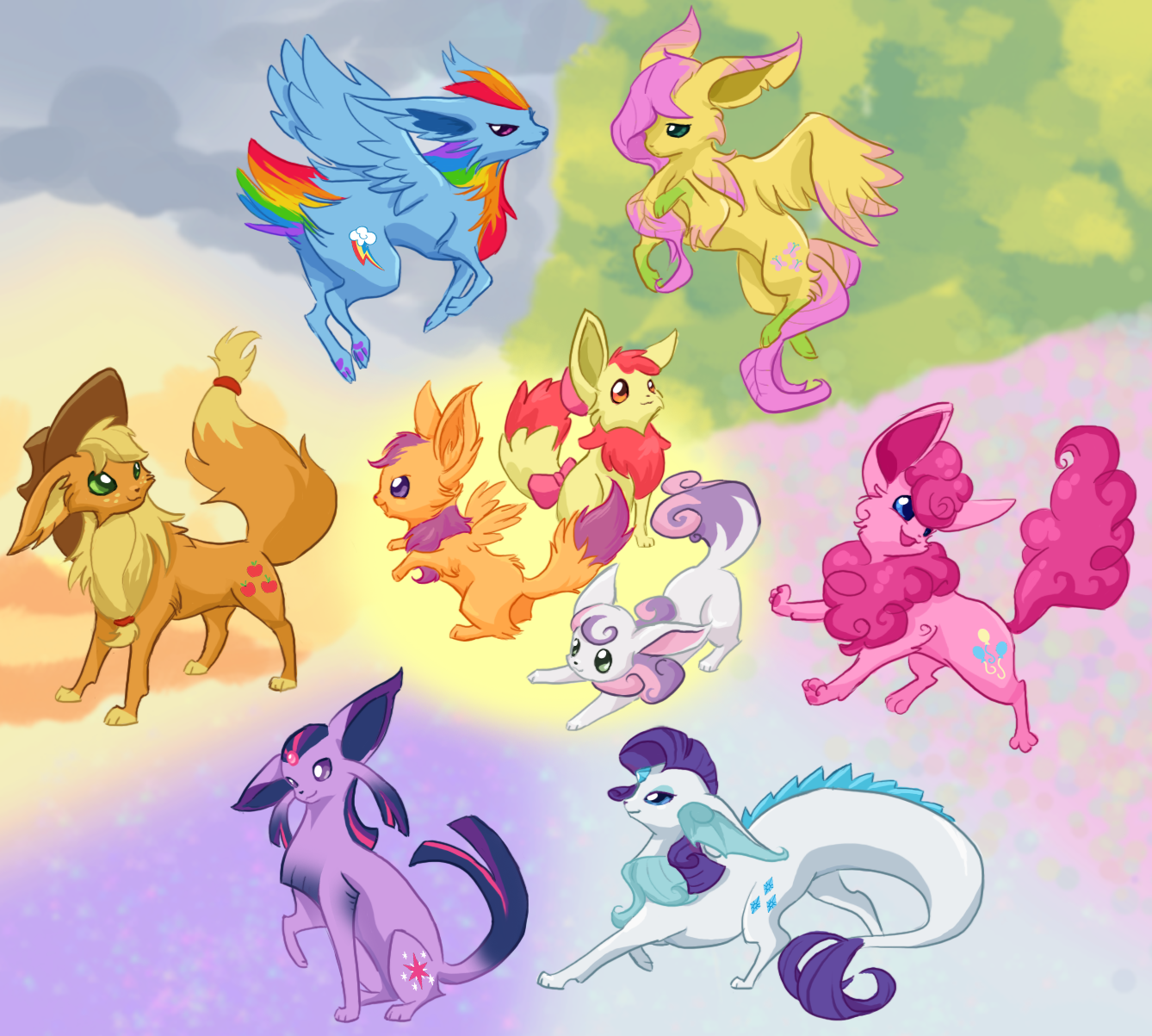 My Little Pony Friendship is Magic Photo: my little eeveelutions. My little pony drawing, Mlp my little pony, My little pony friendship