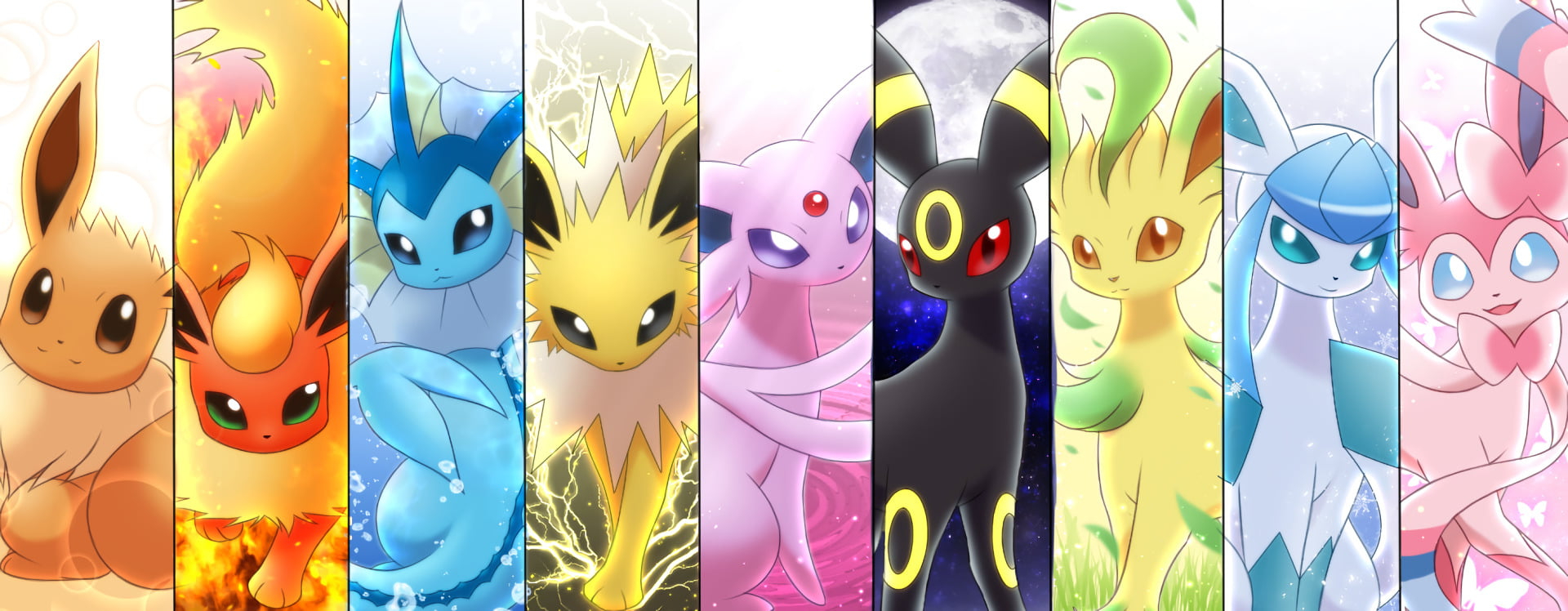 Wallpaper Pokemon Character Collage, Pokémon, Eevee Pokémon • Wallpaper For You HD Wallpaper For Desktop & Mobile