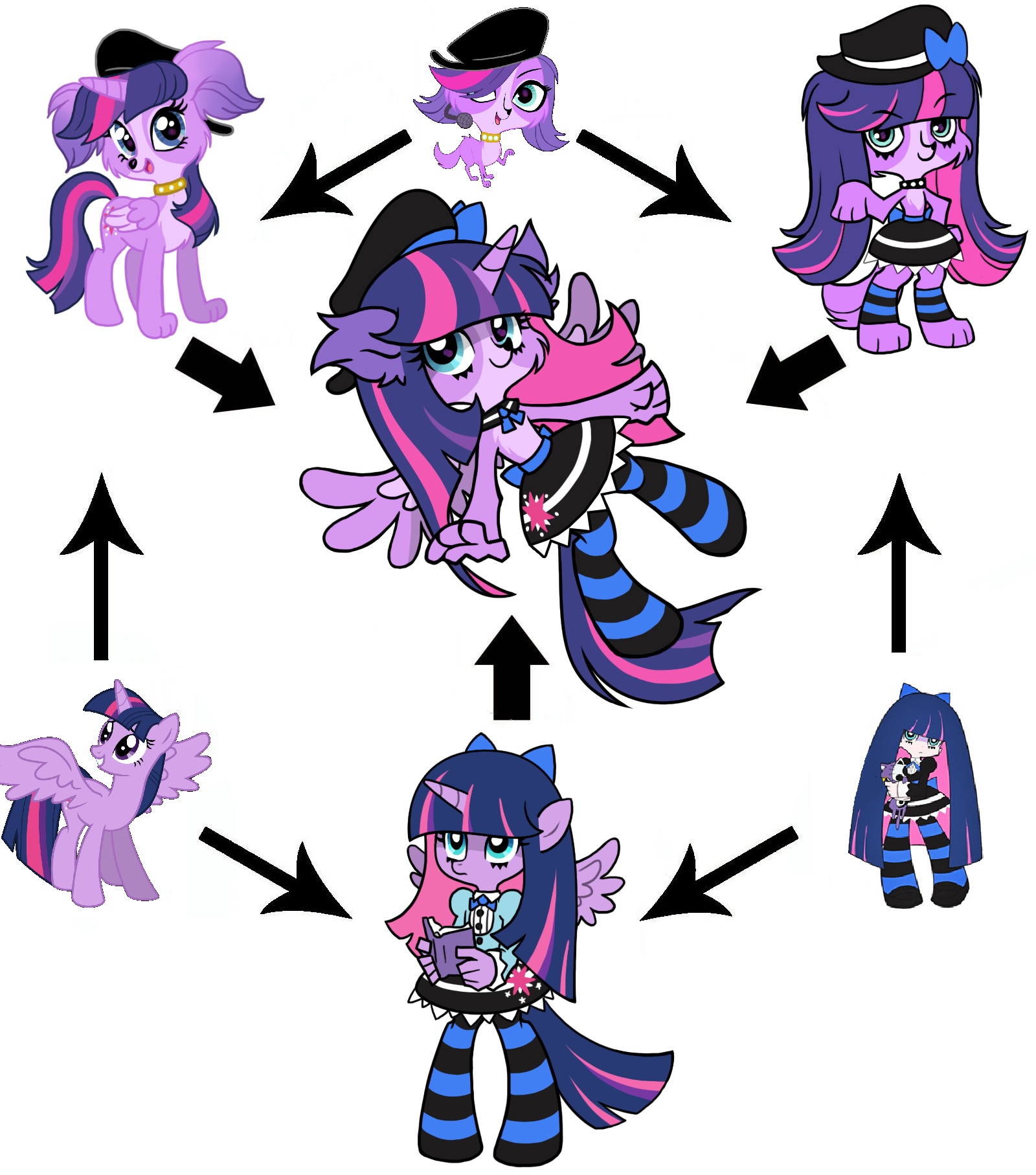 twilight, zoe, Stocking fusion Little Pony Friendship is Magic Photo