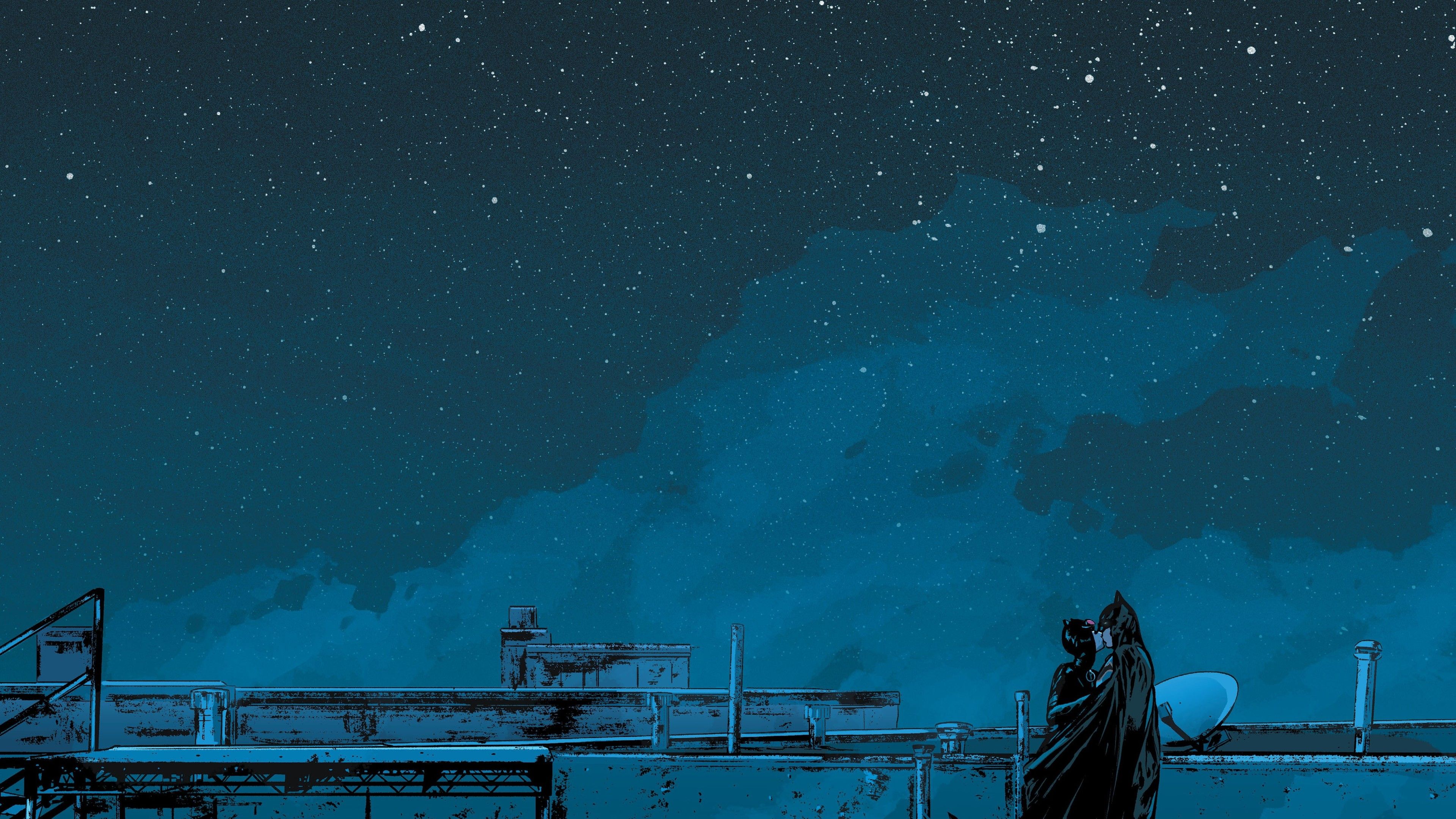 Batman And Catwoman Romance 4k Superheroes Wallpaper, Hd Wallpaper, Digital Art Wallpaper, Catwoman Wallpaper, Batman W. Batman And Catwoman, Catwoman, Batman