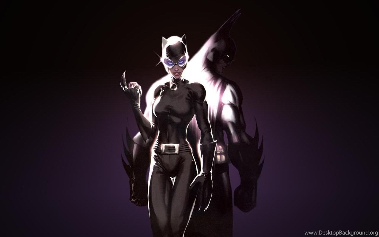 Batman Dc Comics Catwoman Desktop Background