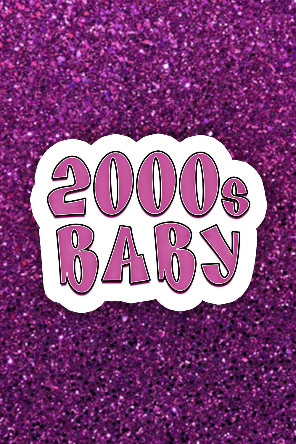 2000s Baby Sticker by RoserinArts baby, Purple aesthetic, Aesthetic iphone wallpaper