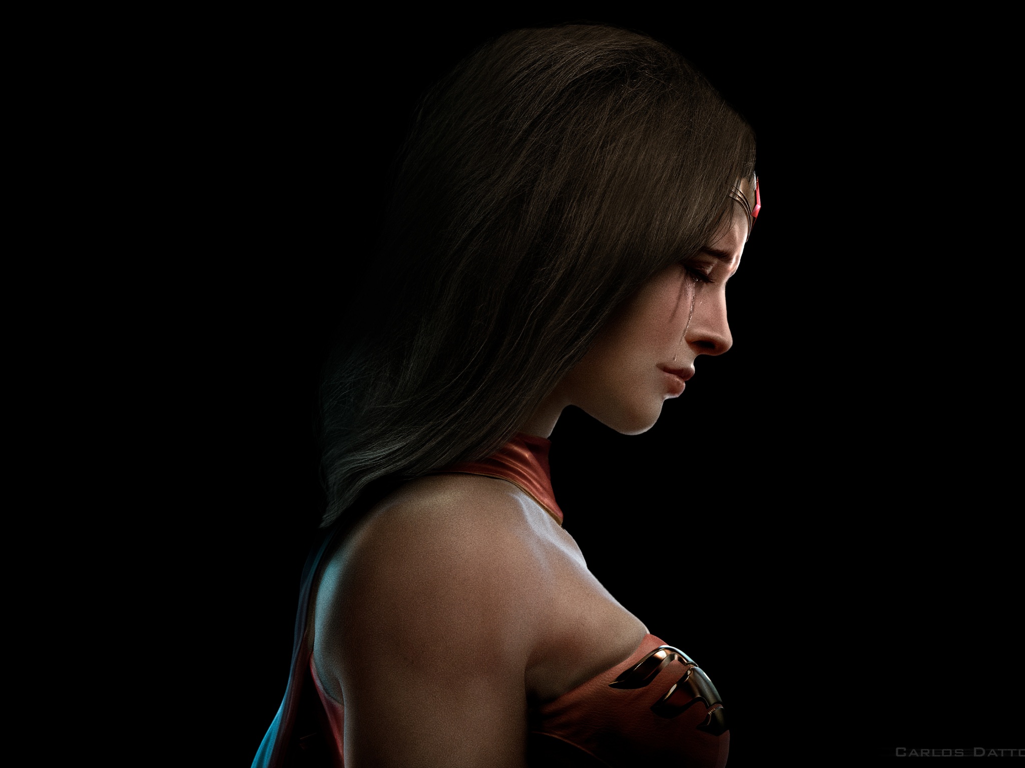 Wallpaper 4k Sad Wonder Woman 4k Wallpaper