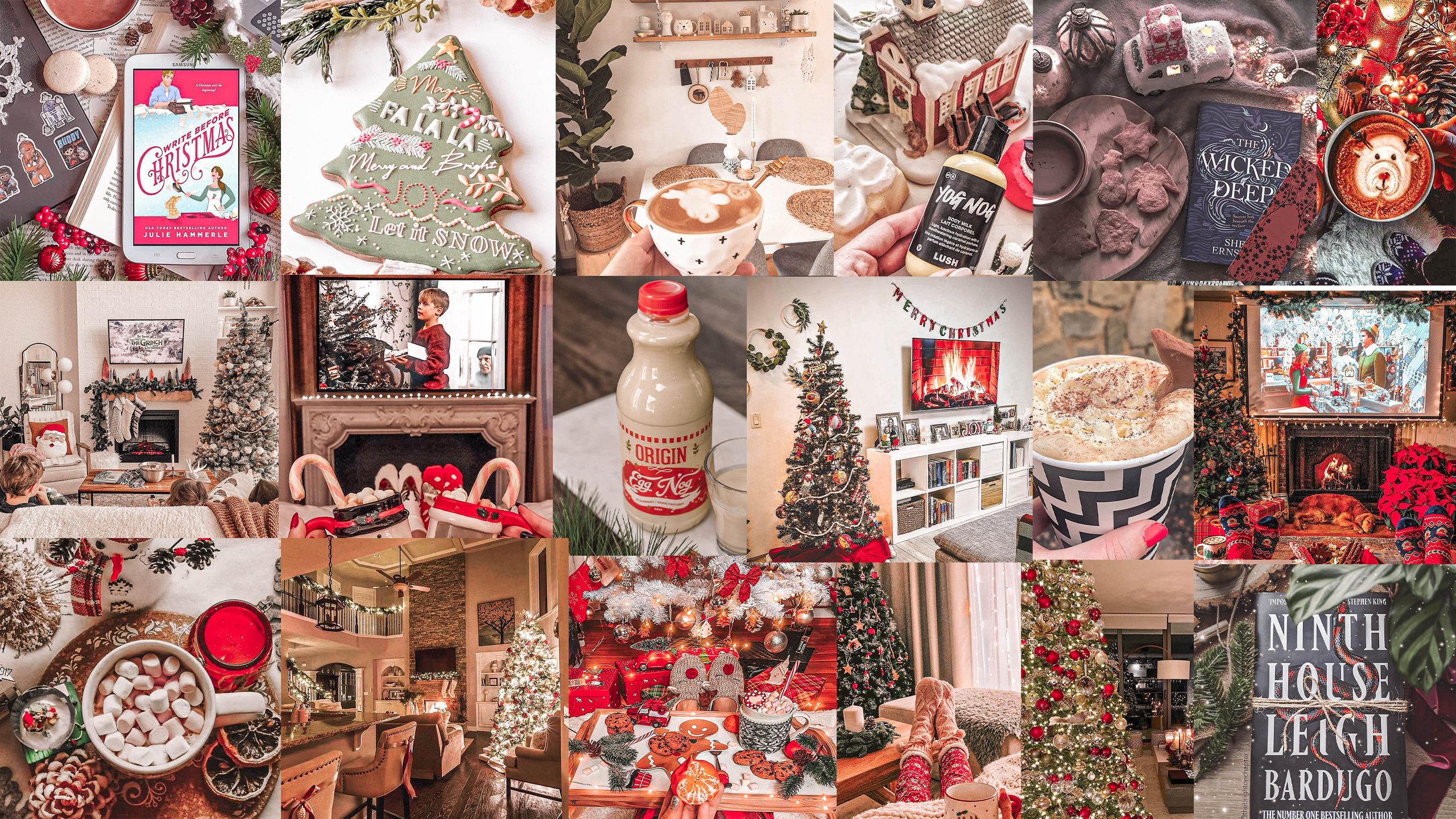 Laptop Christmas Collage Wallpapers - Wallpaper Cave