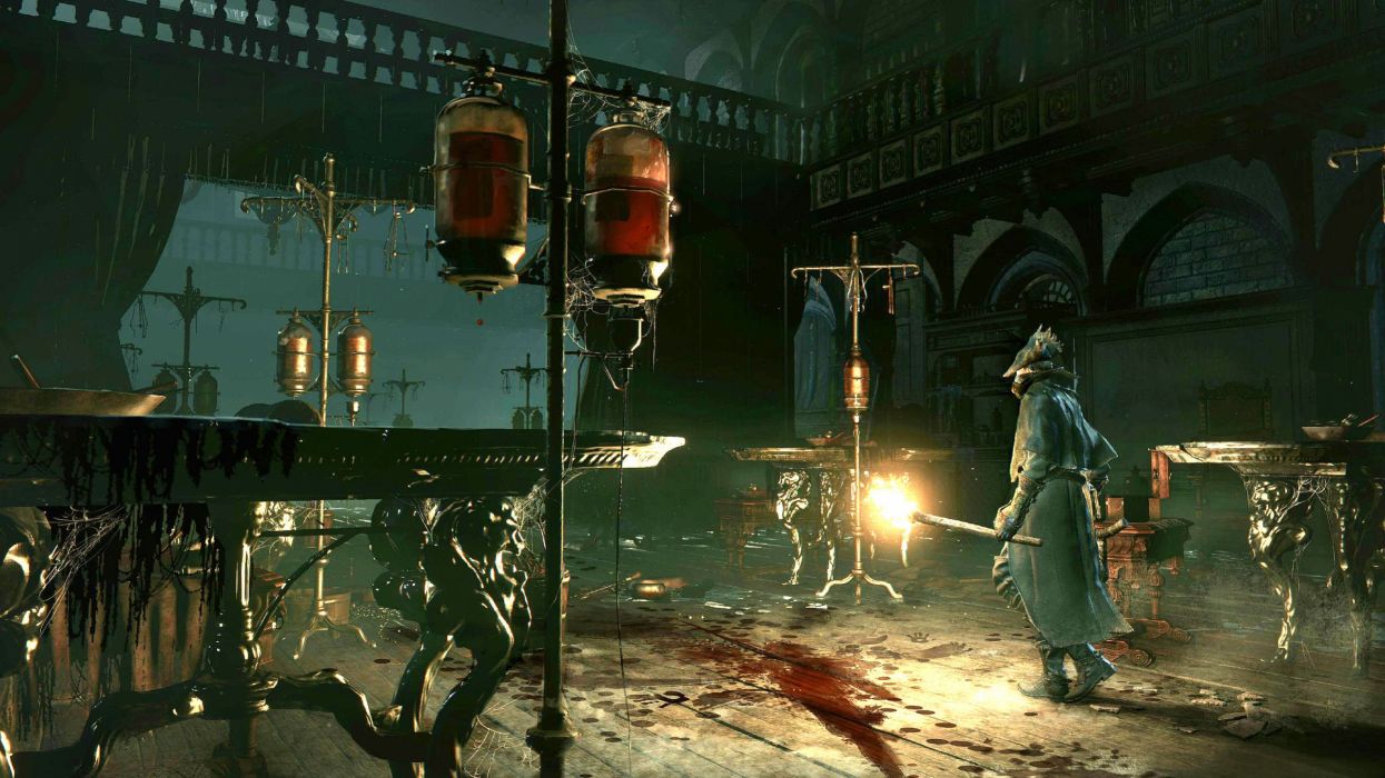 BLOODBORNE Rpg Action Fighting Gothic Survival Apocalyptic Dark Sci Fi Horror Fantasy Wallpaperx1440