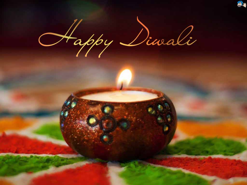 Happy Diwali Diya And Rangoli HD Wallpaper