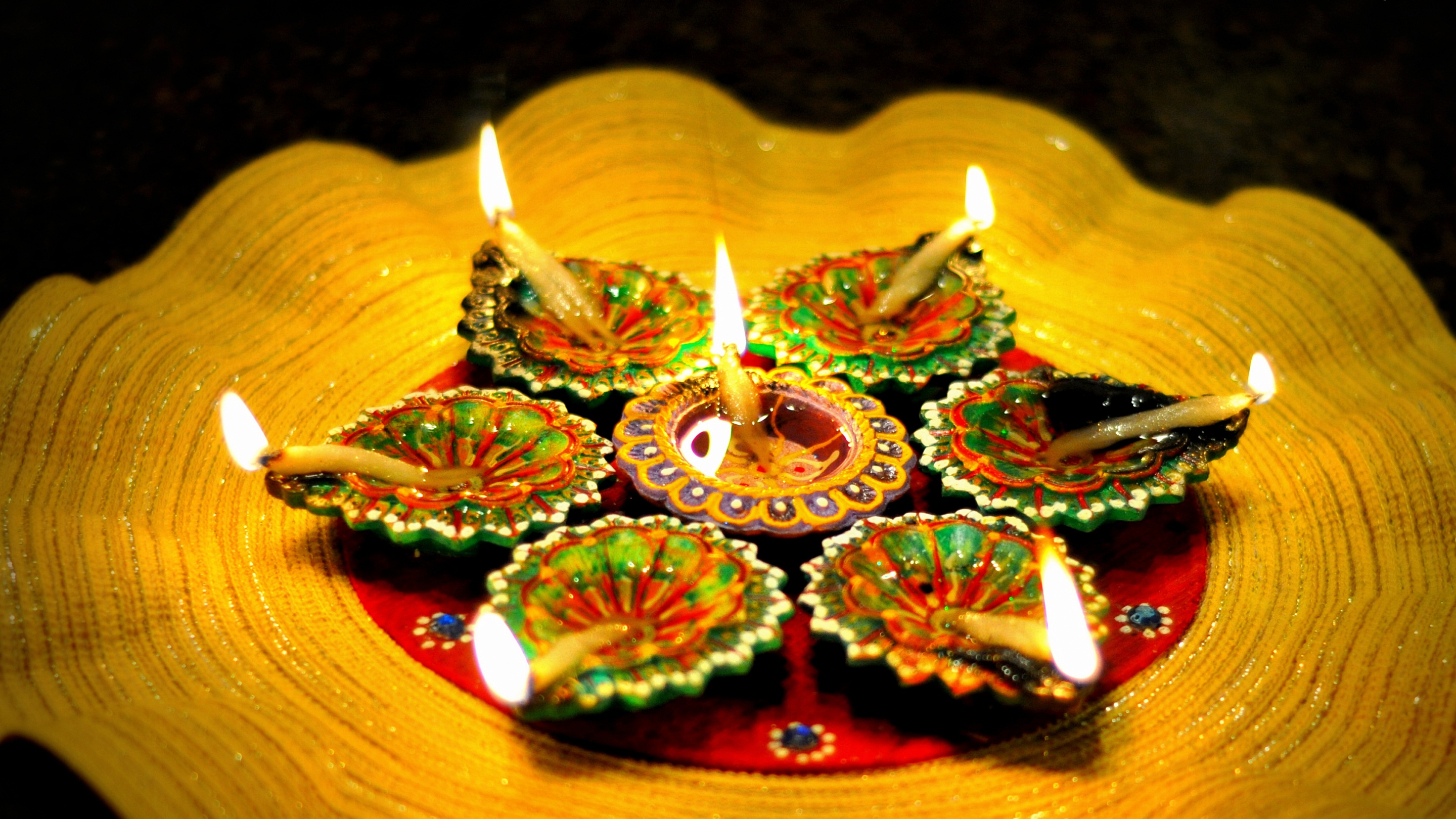 Diwali Light Diyas Wallpaper