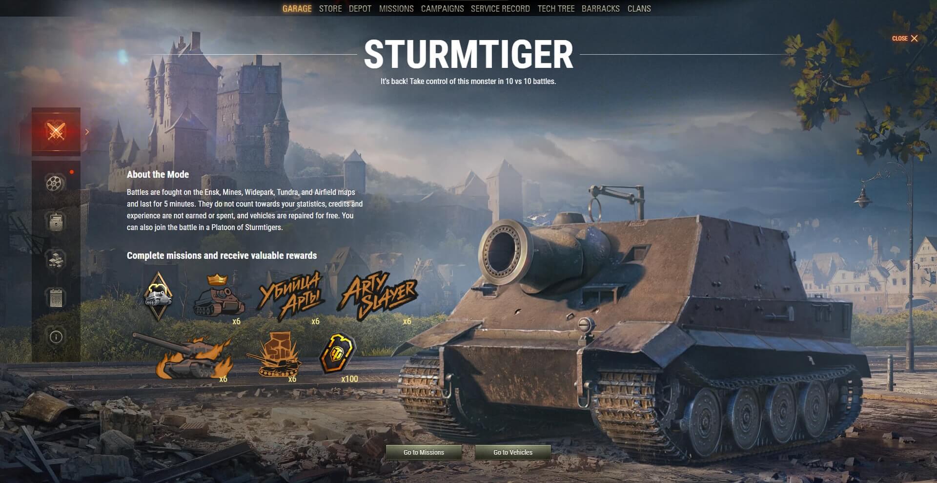 Act III. Tame the Crouching Sturmtiger!