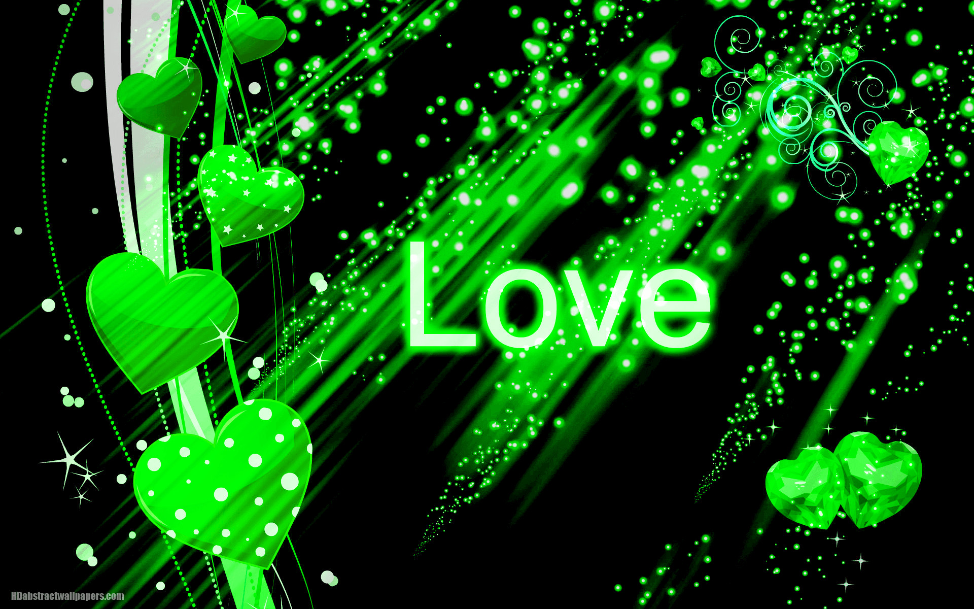cool green love backgrounds