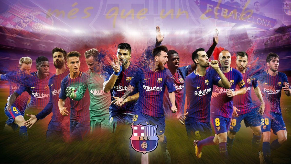 Players Fc Barcelona Wallpaper 2018 Wallpaper HD