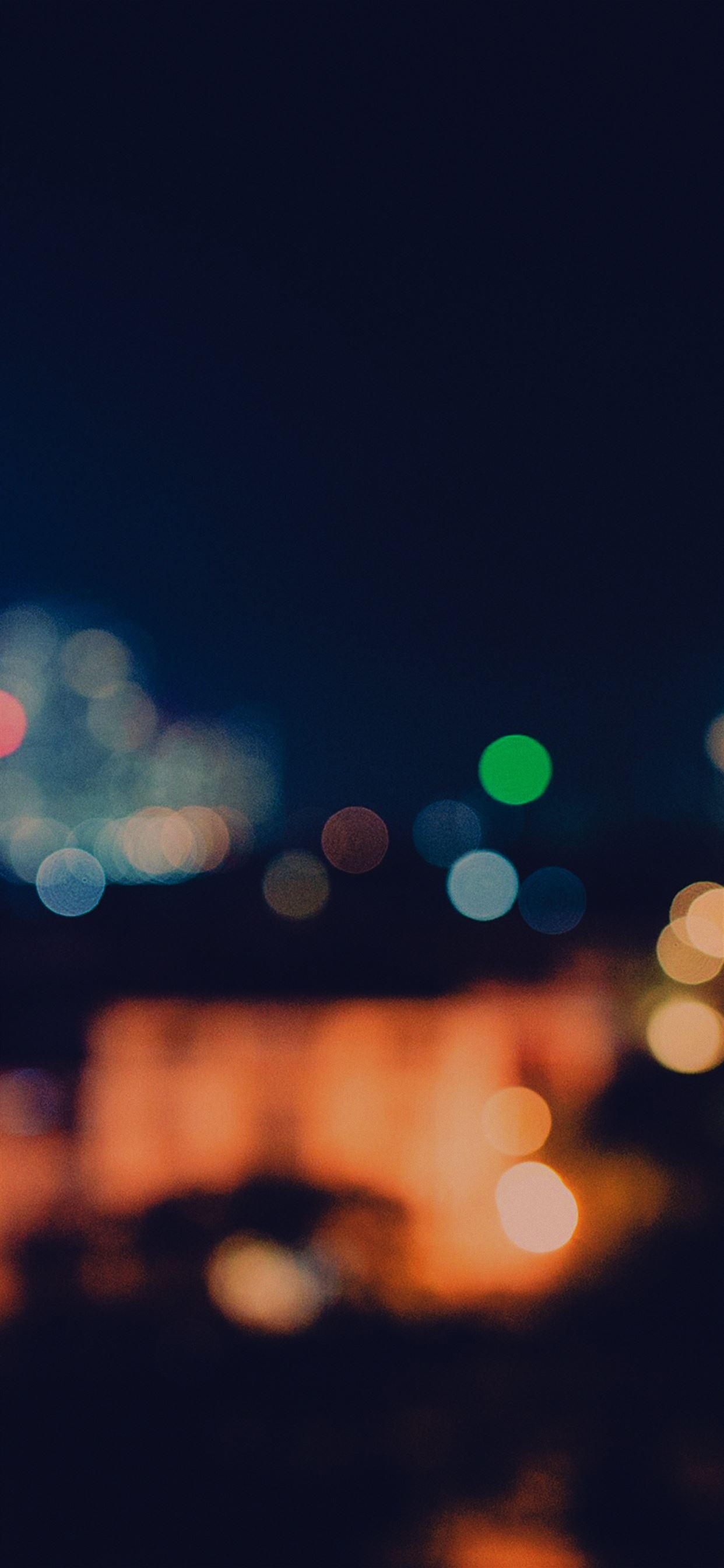 Bokeh city night light iPhone X Wallpaper Free Download