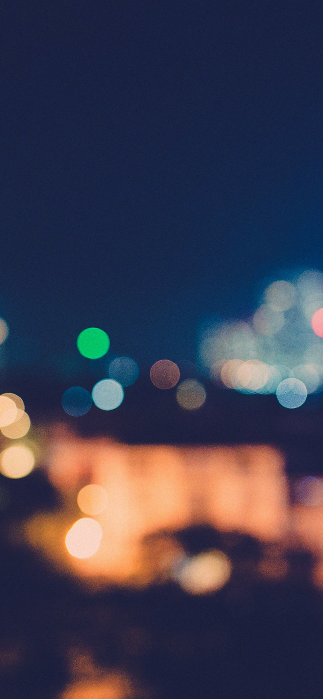 bokeh city night light art blue pattern