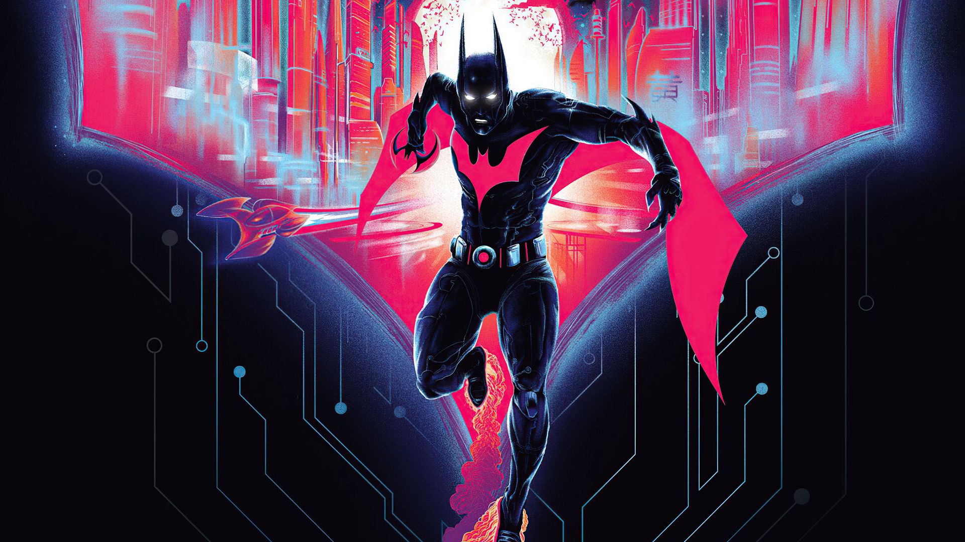 Desktop wallpaper superhero, batman beyond, adventurous cartoon, new dc comic, HD image, picture, background, 387419