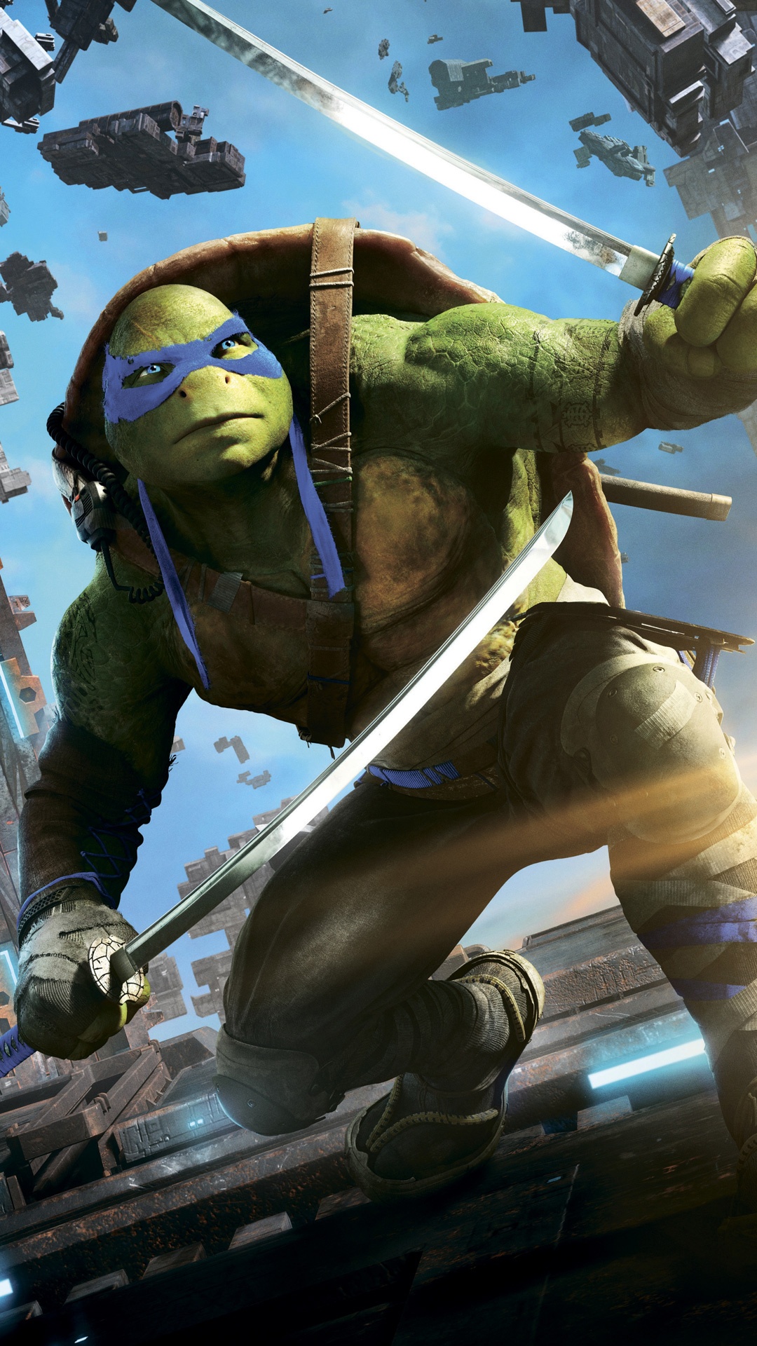 Leonardo TMNT Out of the Shadows Wallpaper in jpg format for free download