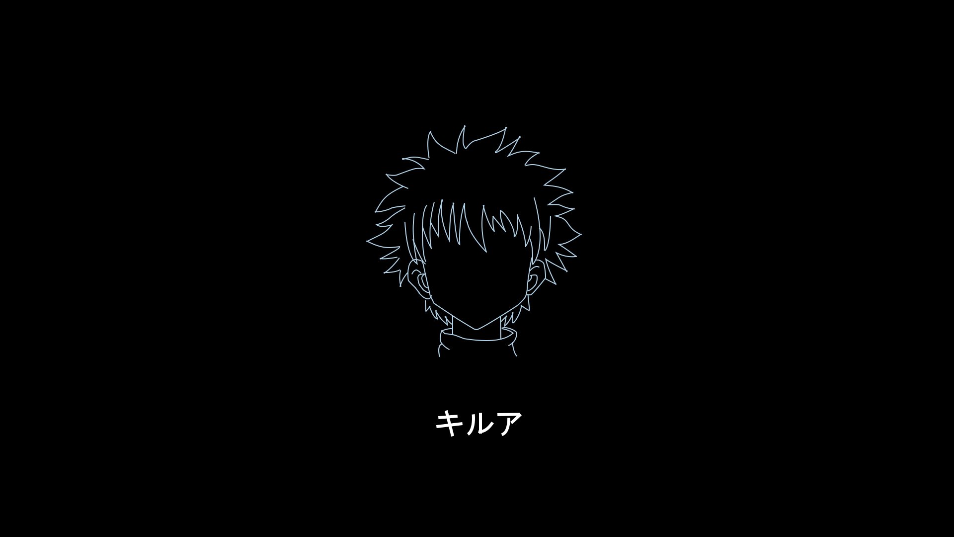 Killua Minimalist Wallpaper 4K