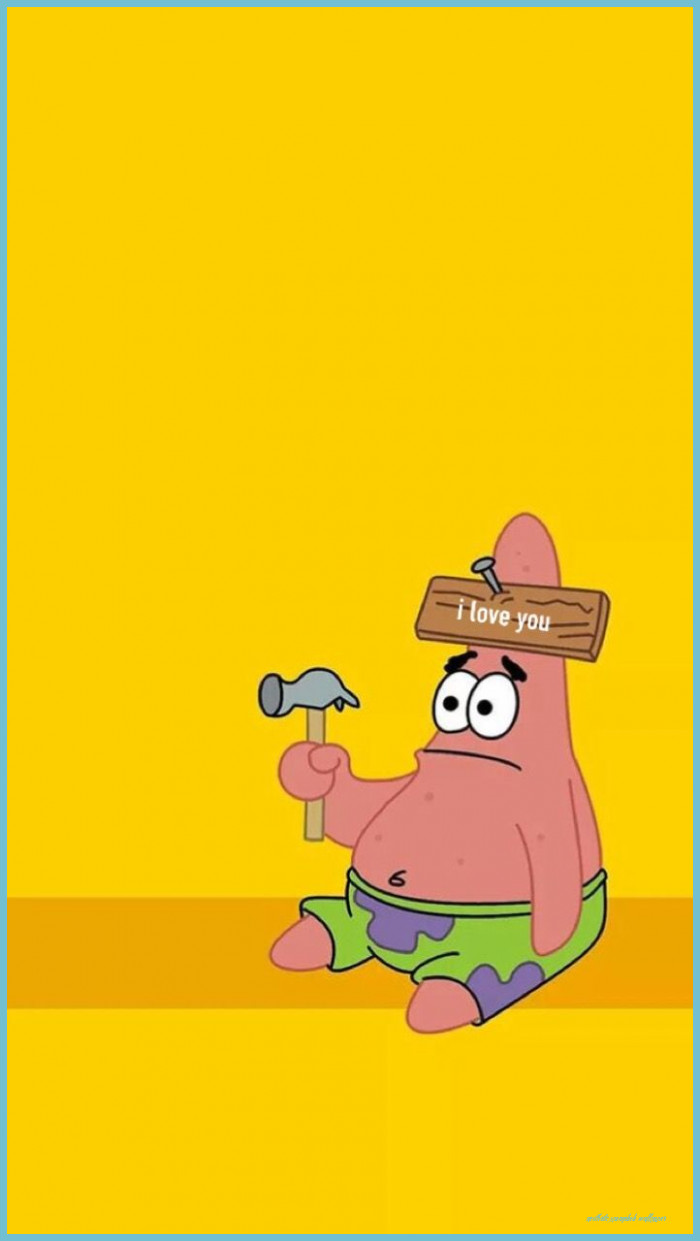Patrick Star Aesthetic I Love You Spongebob Wallpaper, Cartoon Spongebob Wallpaper